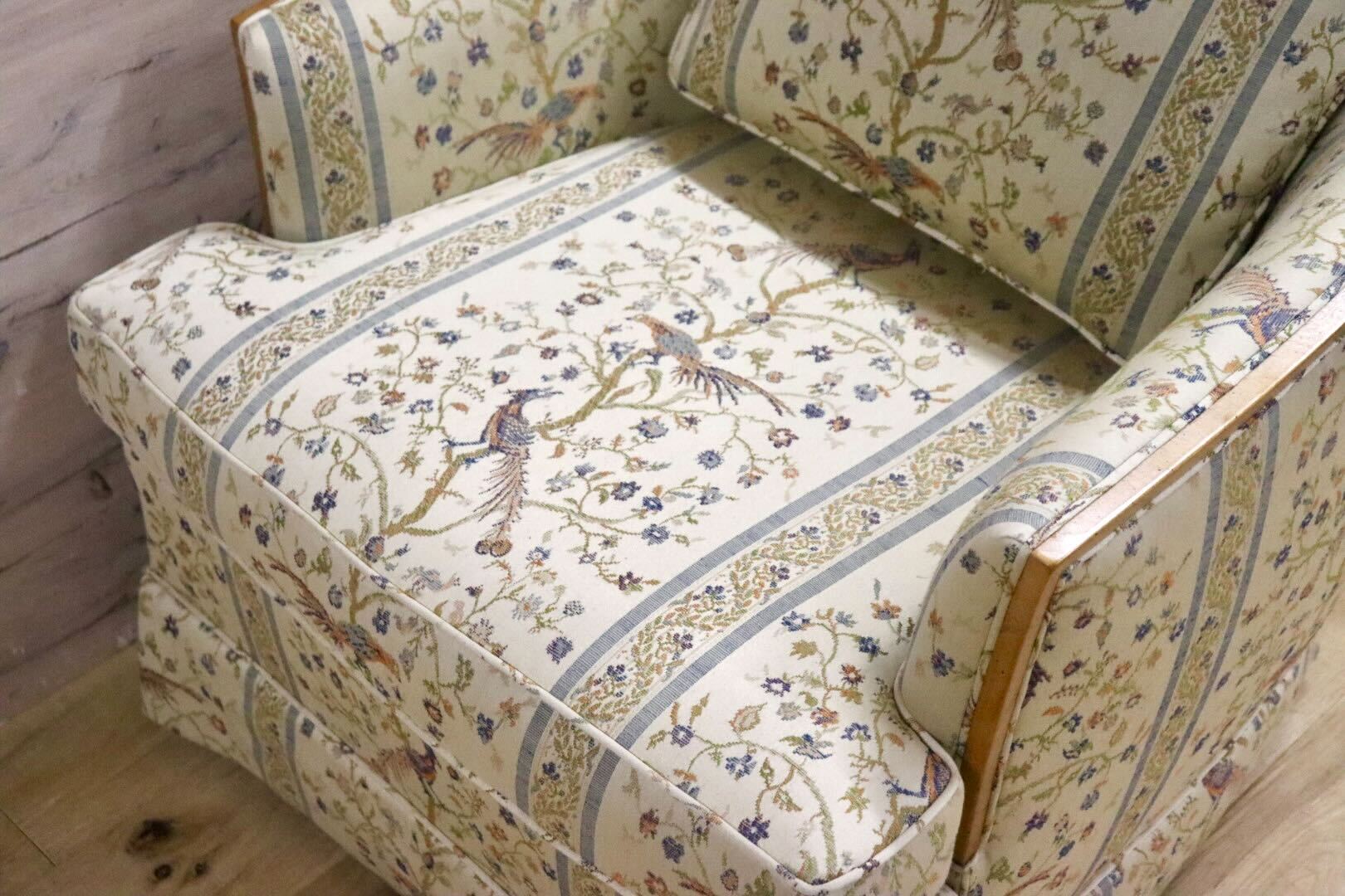 GMHN257C○DREXEL HERITAGE / ドレクセルヘリテイジ 1人掛けソファ シングルソファ アームチェア ファブリック ヴィンテージ 美品