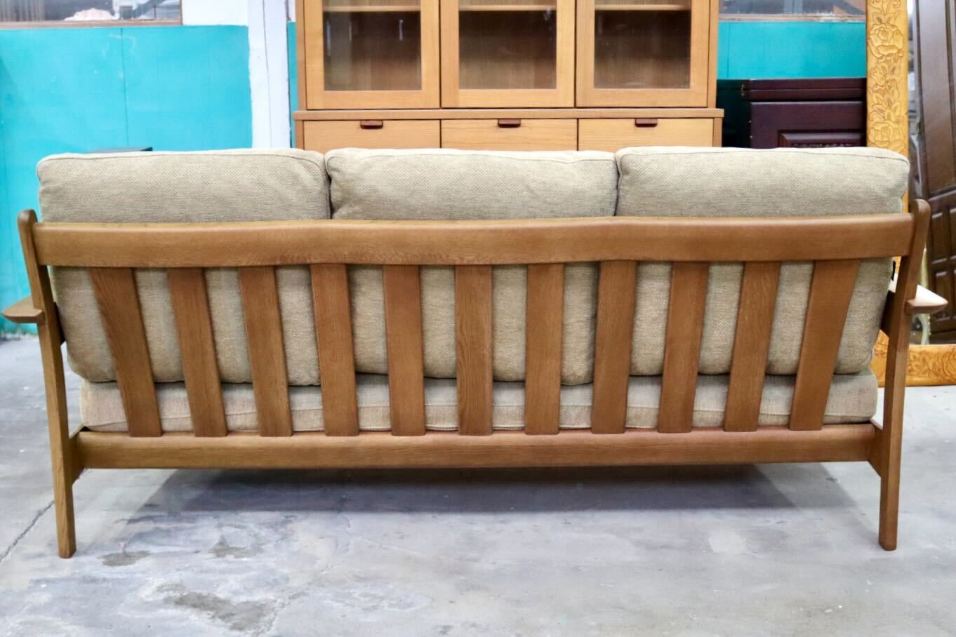 GMIK739A○karimoku / カリモク 3人掛けソファ トリプルソファ アームチェア 木製 ファブリック 北欧スタイル 国産家具