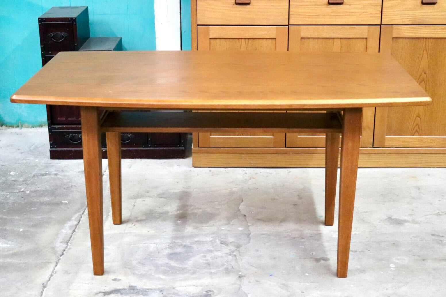 GMIK753H○unico / ウニコ WICK ダイニングテーブル 食卓テーブル 机 棚板付き 木製 オーク材 北欧スタイル クラシック