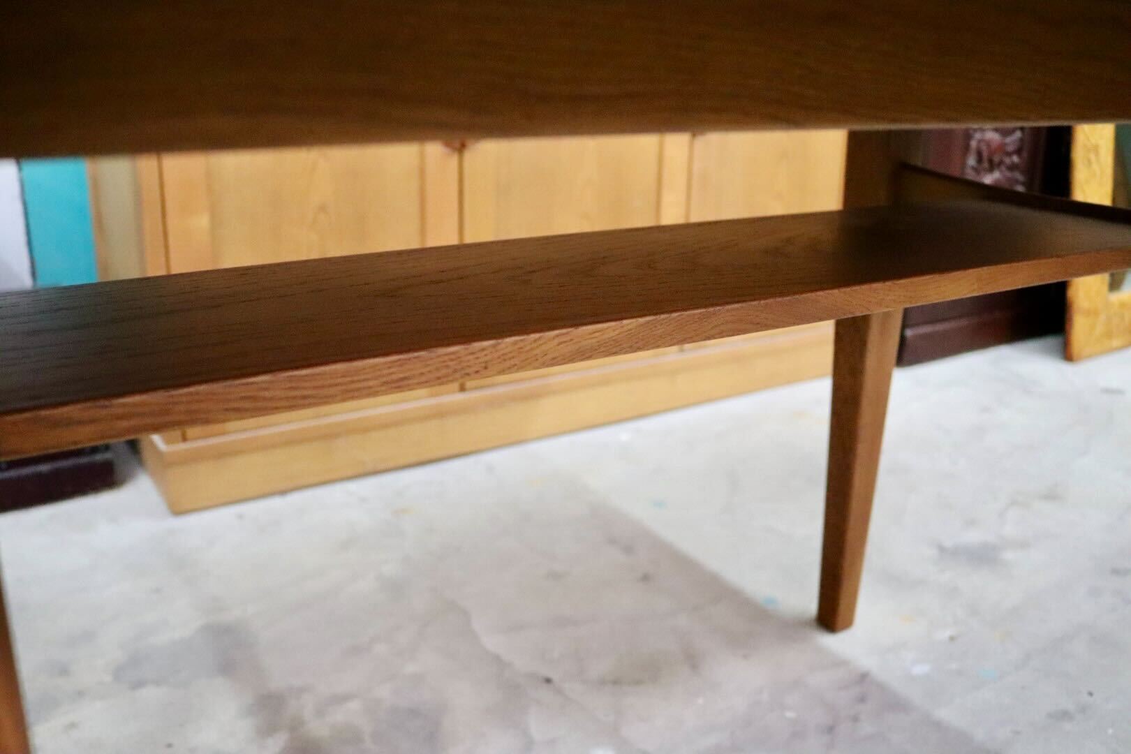 GMIK753H○unico / ウニコ WICK ダイニングテーブル 食卓テーブル 机 棚板付き 木製 オーク材 北欧スタイル クラシック