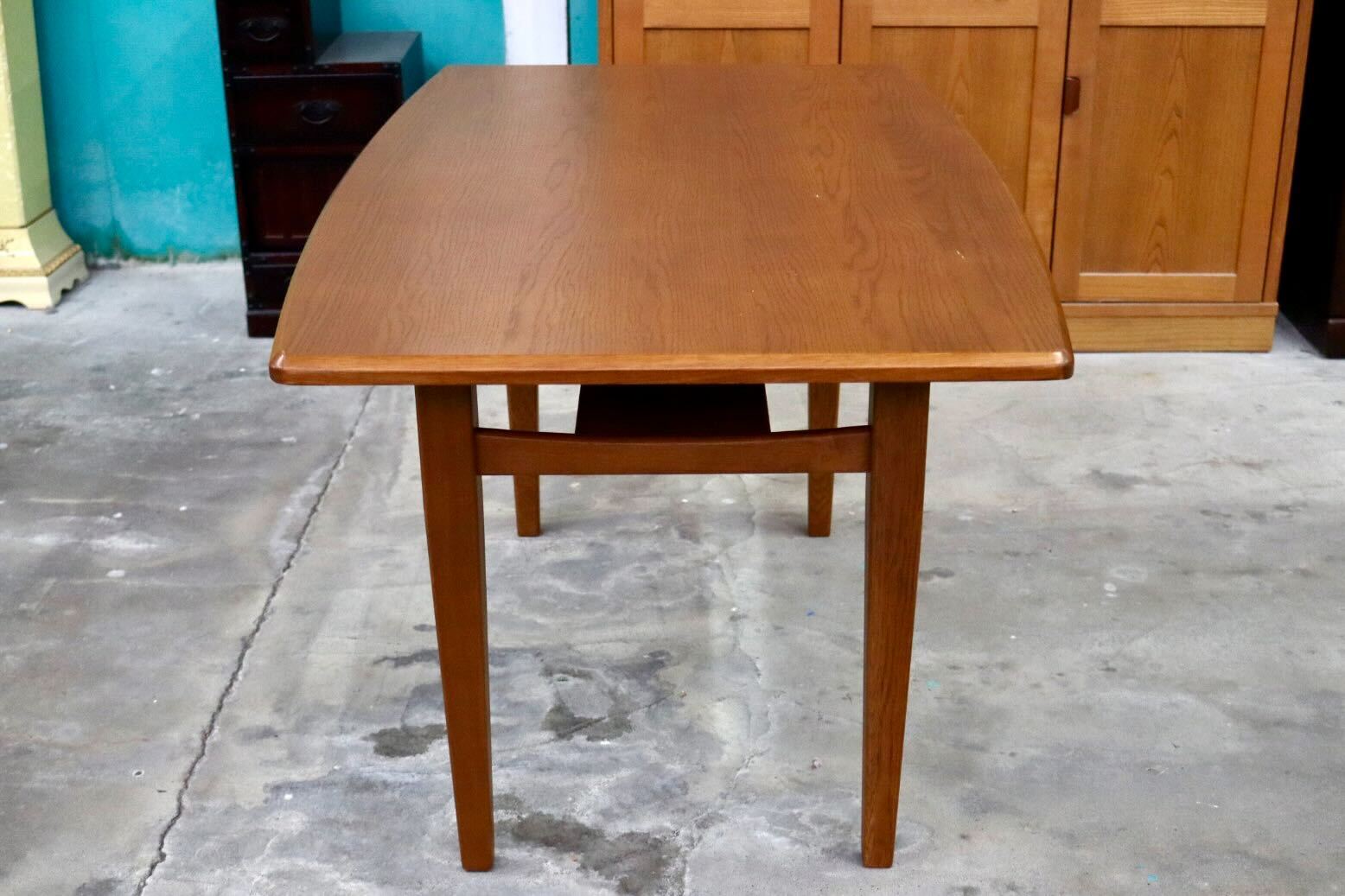 GMIK753H○unico / ウニコ WICK ダイニングテーブル 食卓テーブル 机 棚板付き 木製 オーク材 北欧スタイル クラシック