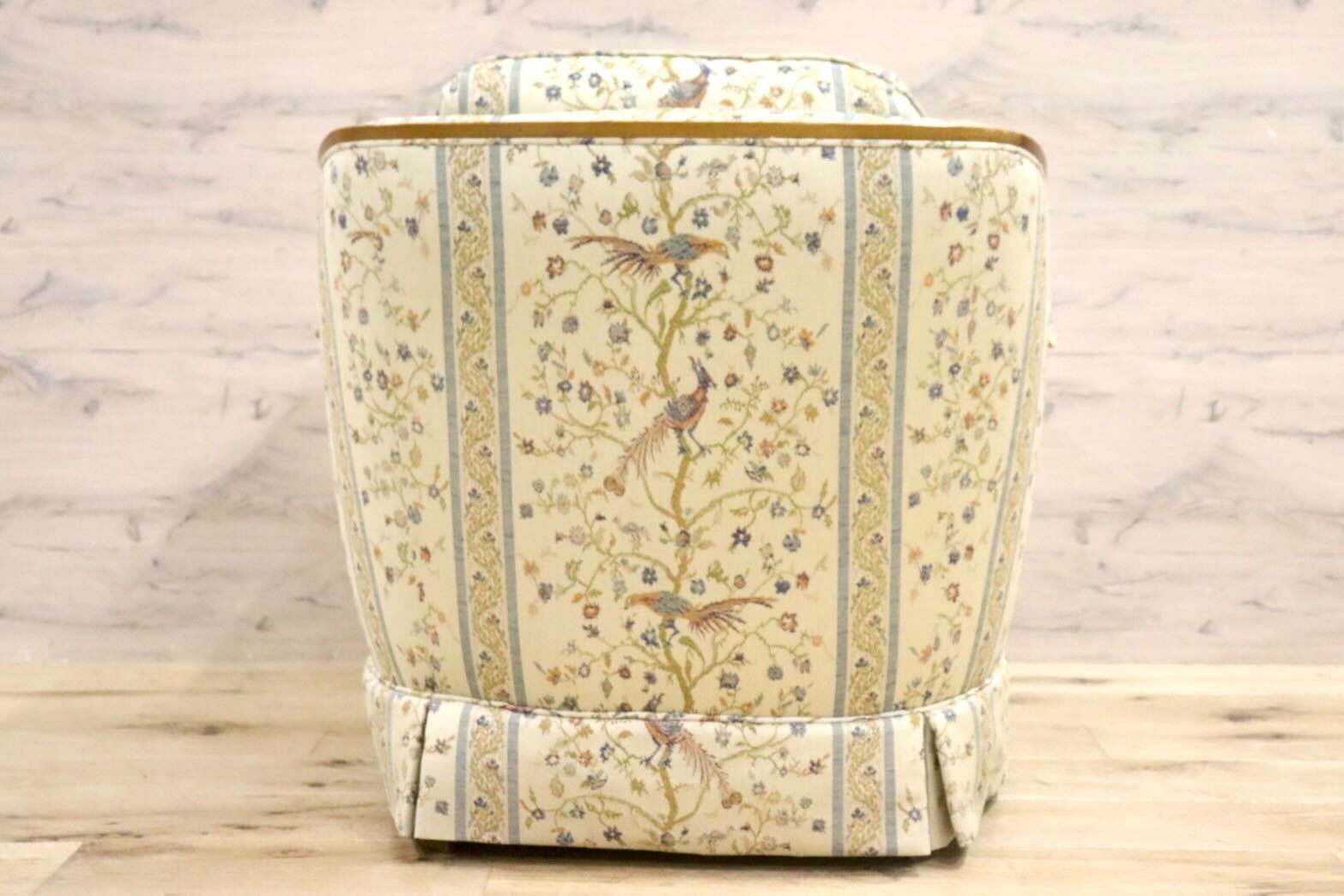 GMHN257D○DREXEL HERITAGE / ドレクセルヘリテイジ 1人掛けソファ シングルソファ アームチェア ファブリック ヴィンテージ 美品