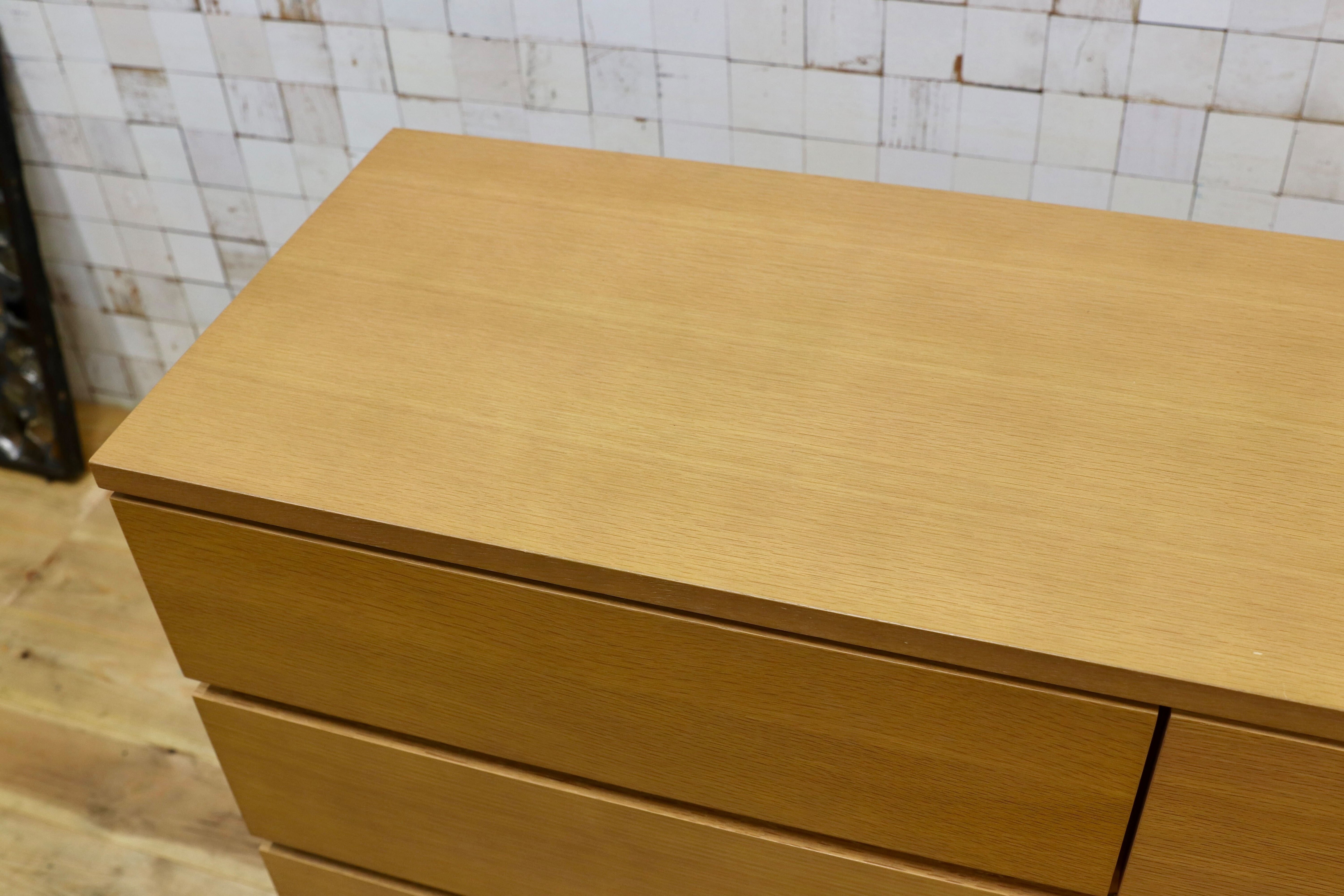 GMIK531○無印良品 / MUJI オーク材 チェスト 整理箪笥 サイドボード 引き出し収納 シンプル ナチュラル