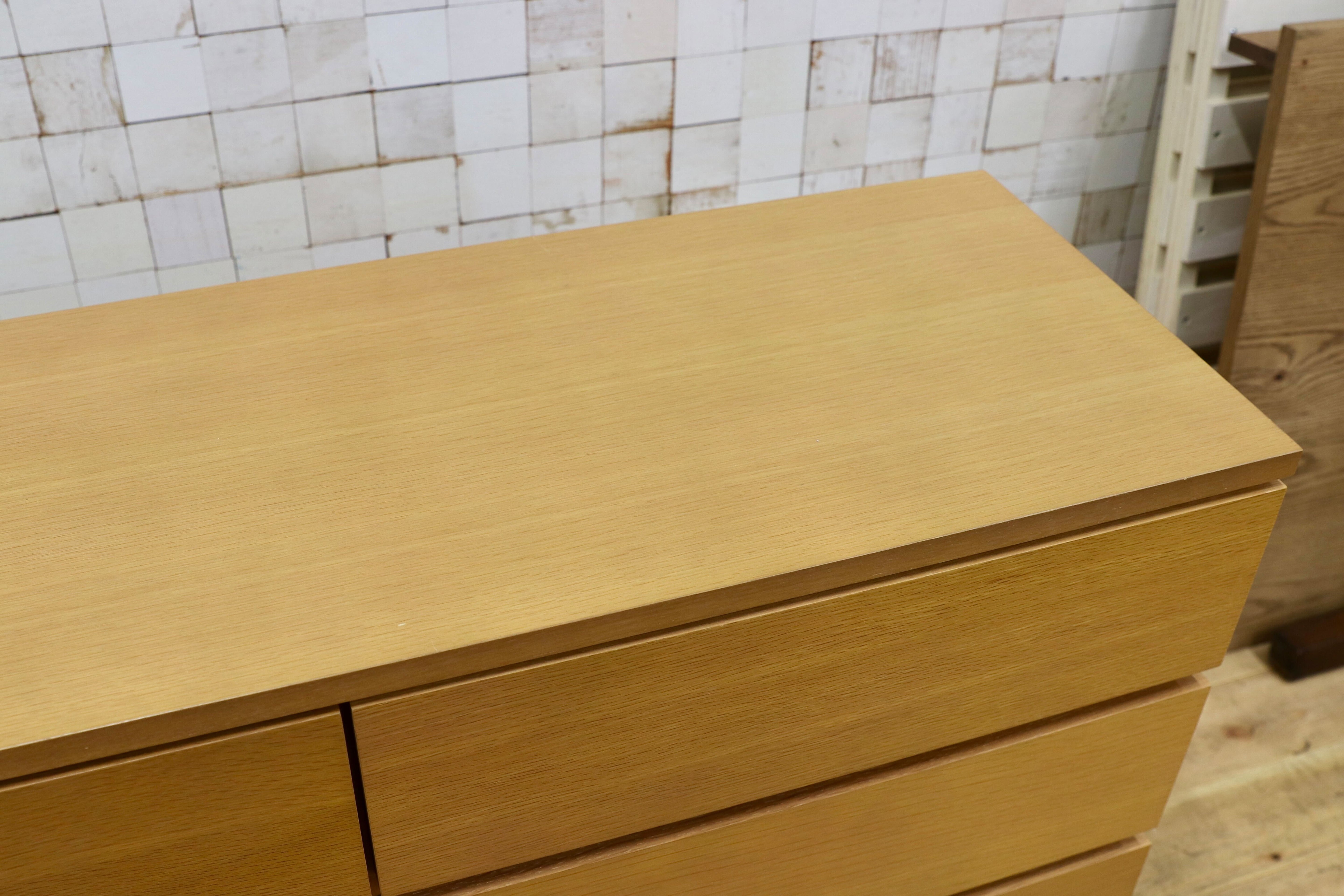 GMIK531○無印良品 / MUJI オーク材 チェスト 整理箪笥 サイドボード 引き出し収納 シンプル ナチュラル