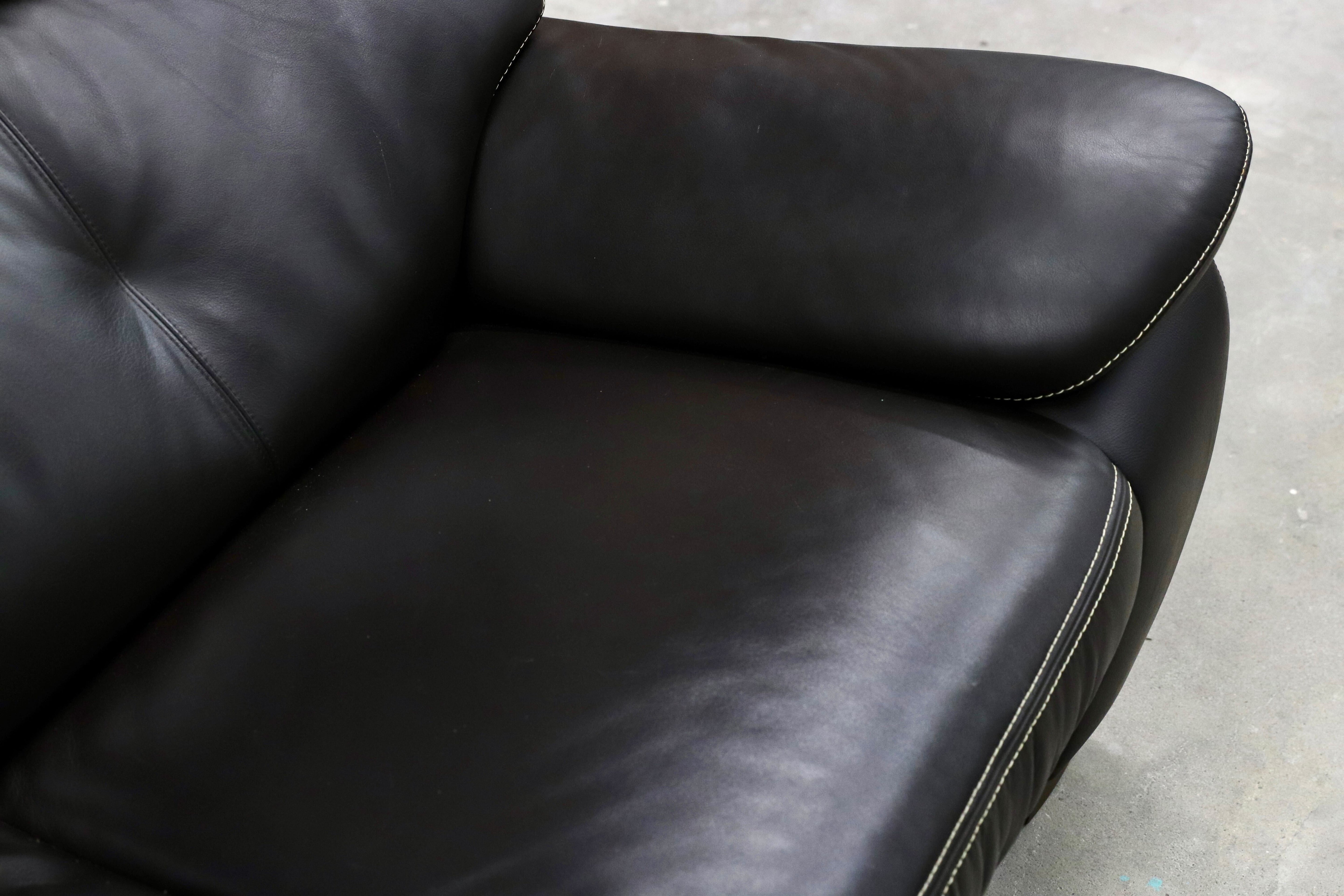 GMIK62○karimoku / カリモク ZT73 3人掛けソファ トリプルソファ 長椅子 本革 レザー 国産家具 定価約39.4万