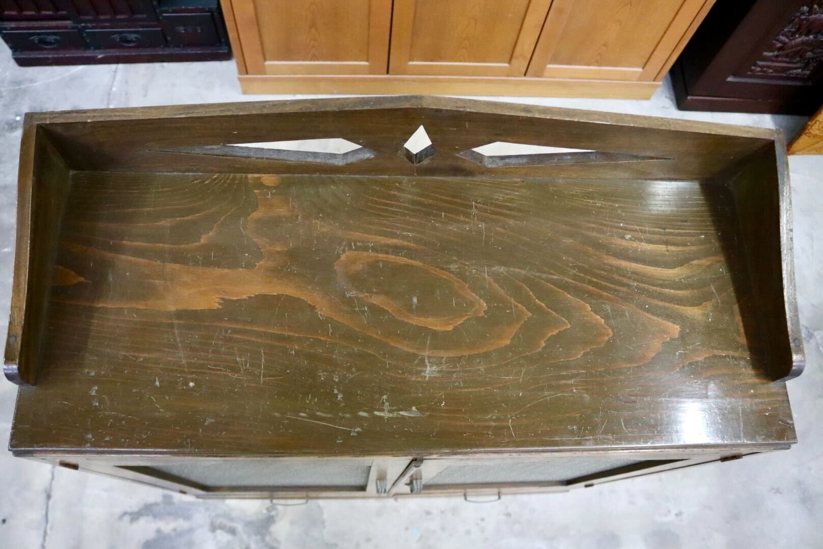 GMIH285B○和製アンティーク ヴィンテージ 昭和レトロ キャビネット リビングボード オーク材 クラシック