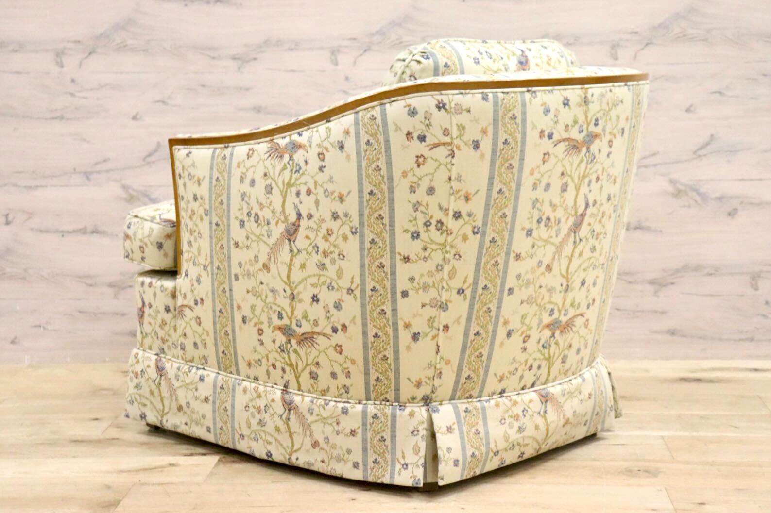 GMHN257E○DREXEL HERITAGE / ドレクセルヘリテイジ 1人掛けソファ シングルソファ アームチェア ファブリック ヴィンテージ 美品