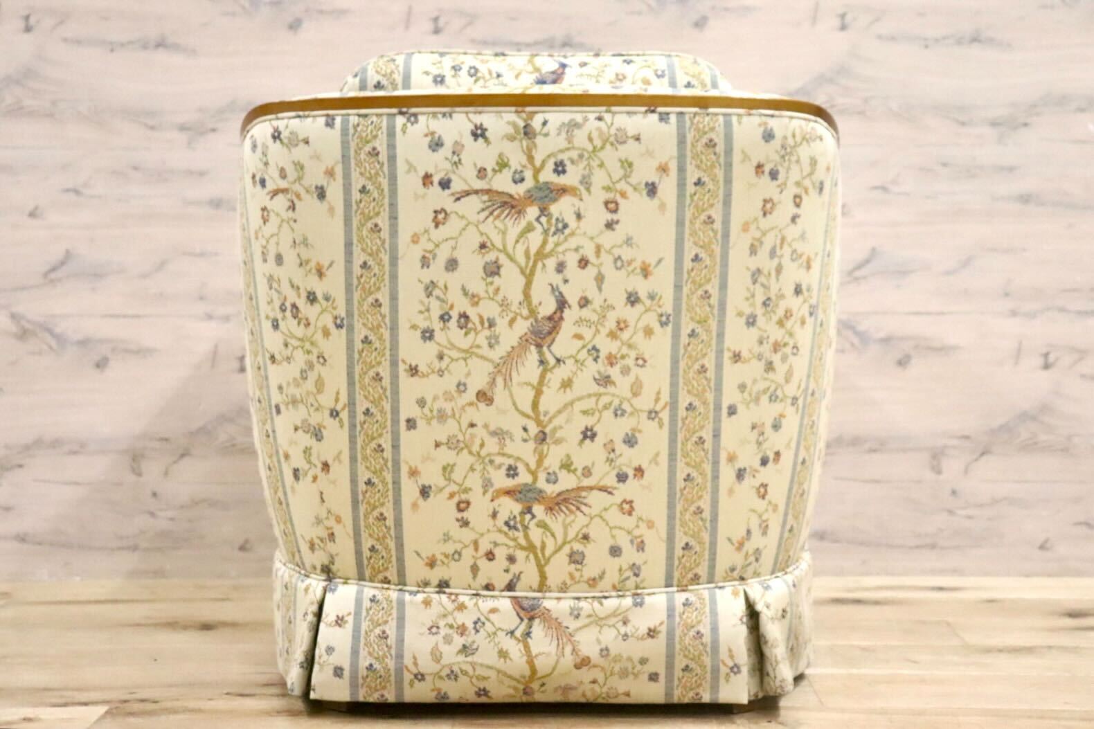 GMHN257E○DREXEL HERITAGE / ドレクセルヘリテイジ 1人掛けソファ シングルソファ アームチェア ファブリック ヴィンテージ 美品