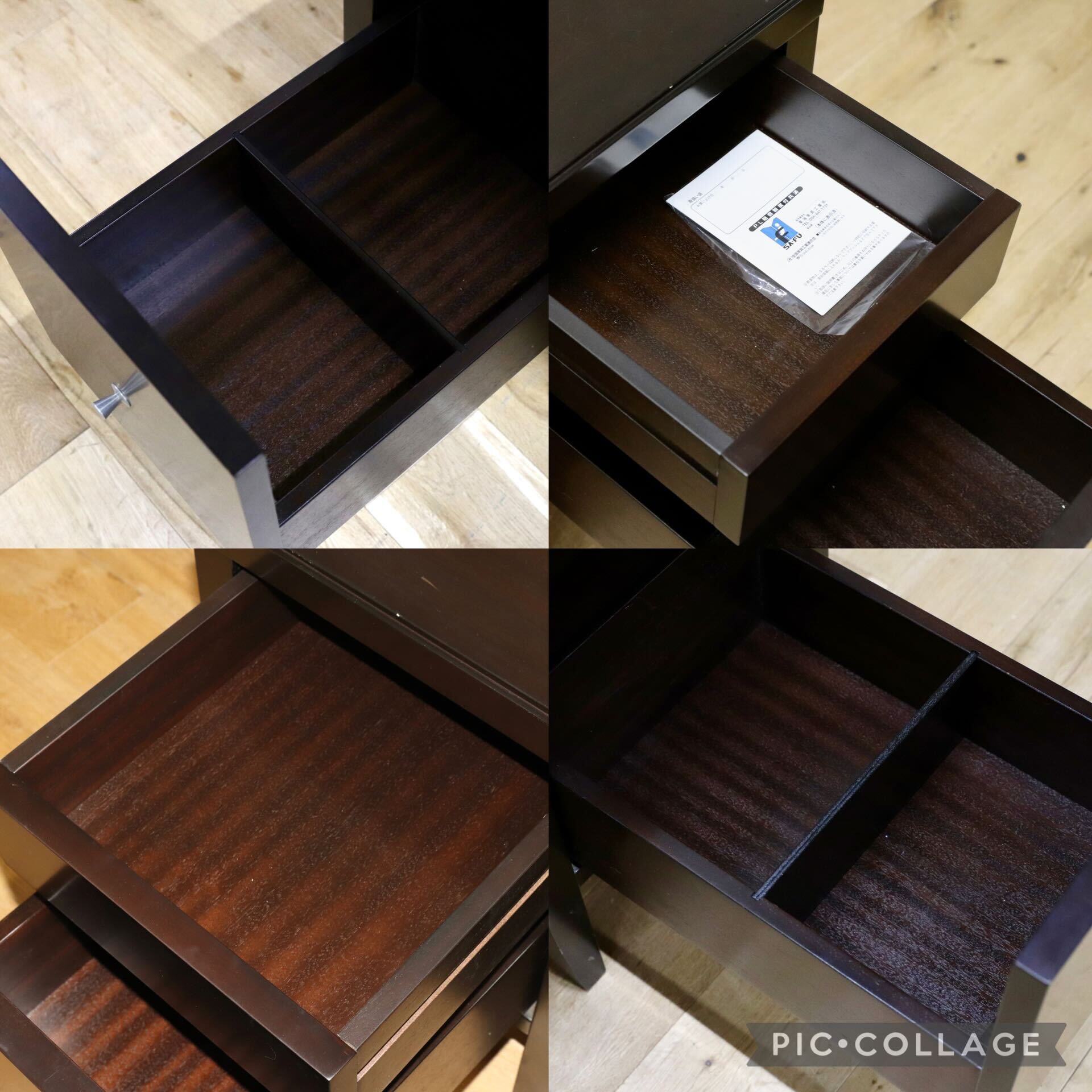 GMIS299○東海家具 / TOKAI KAGU テレビボード ローボード AVボード ガラス扉 引き出し付き マホガニー調 モダン リビング収納