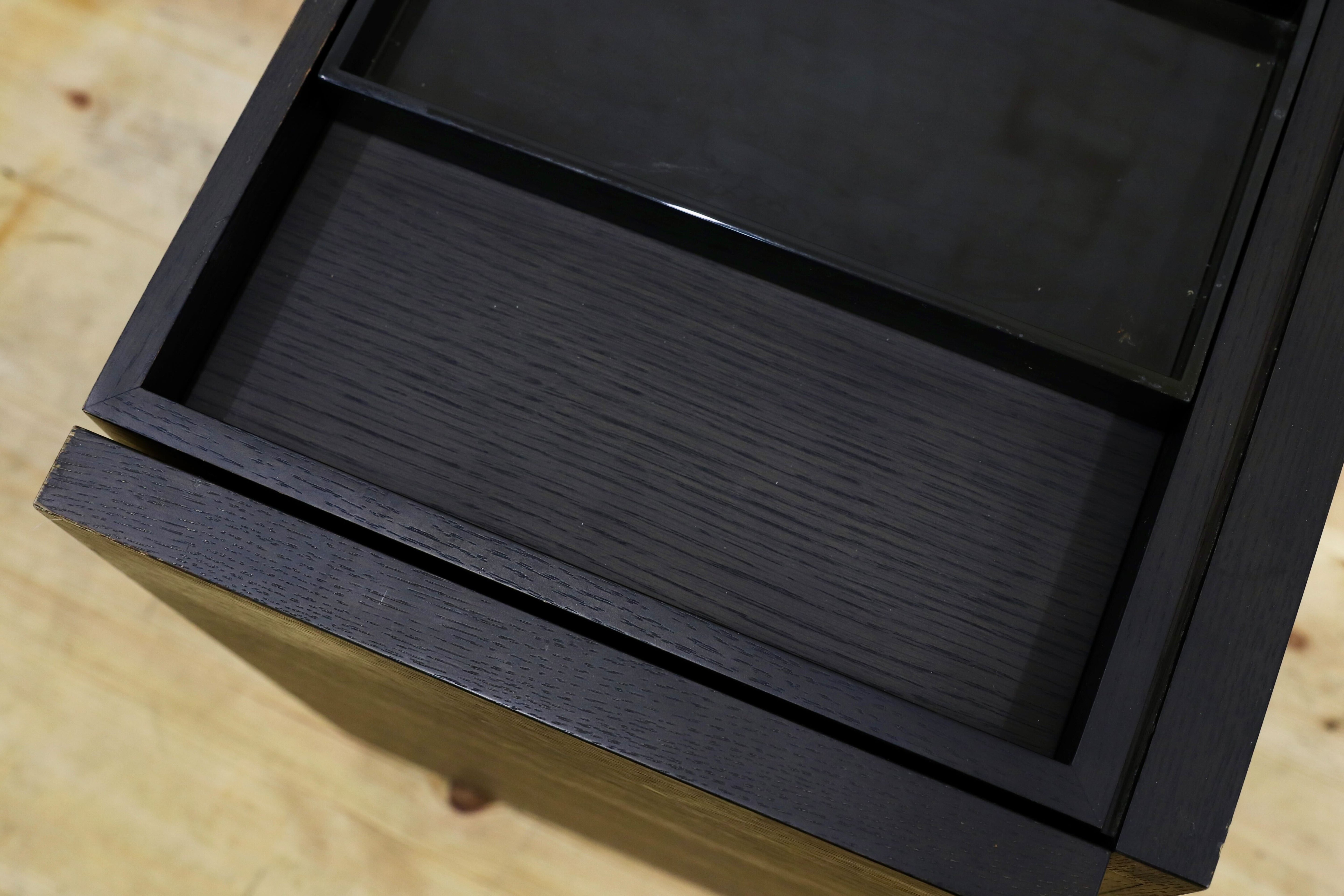 GMFK79○cassina ixc / カッシーナイクスシー PIVOT wagon ピヴォット ワゴン ブラック イタリアモダン ヴィンテージ 約15.2万 稀少