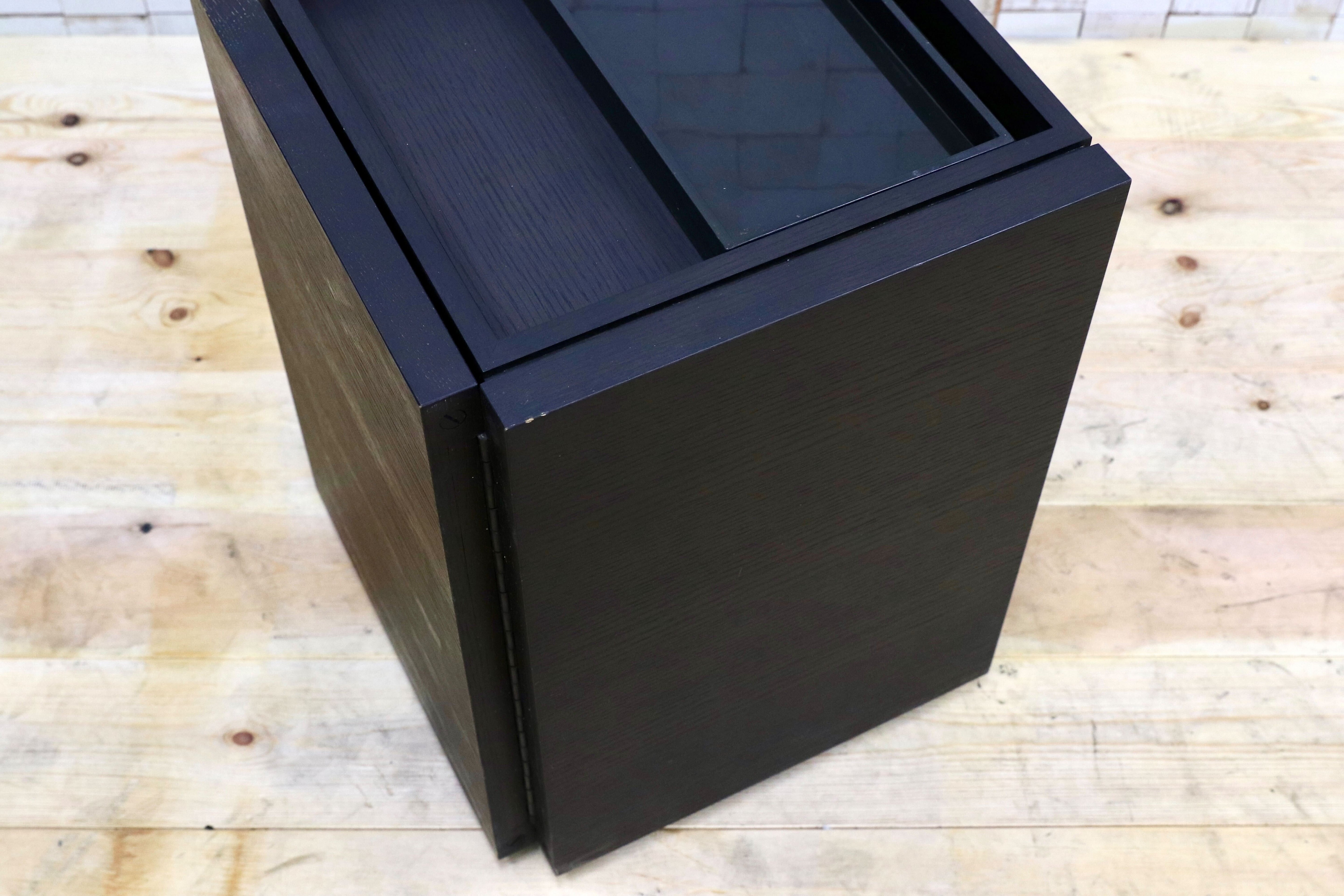 GMFK79○cassina ixc / カッシーナイクスシー PIVOT wagon ピヴォット ワゴン ブラック イタリアモダン ヴィンテージ 約15.2万 稀少