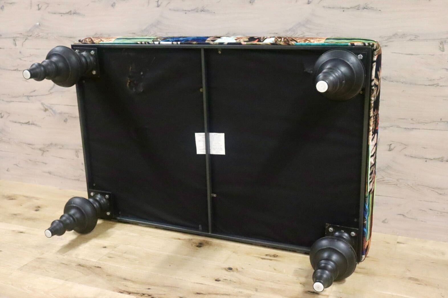 GMHS342○A&B HOME センターテーブル ガラステーブル リビングテーブル ファブリック パッチワーク EURO CASA ユーロカーサ 輸入家具