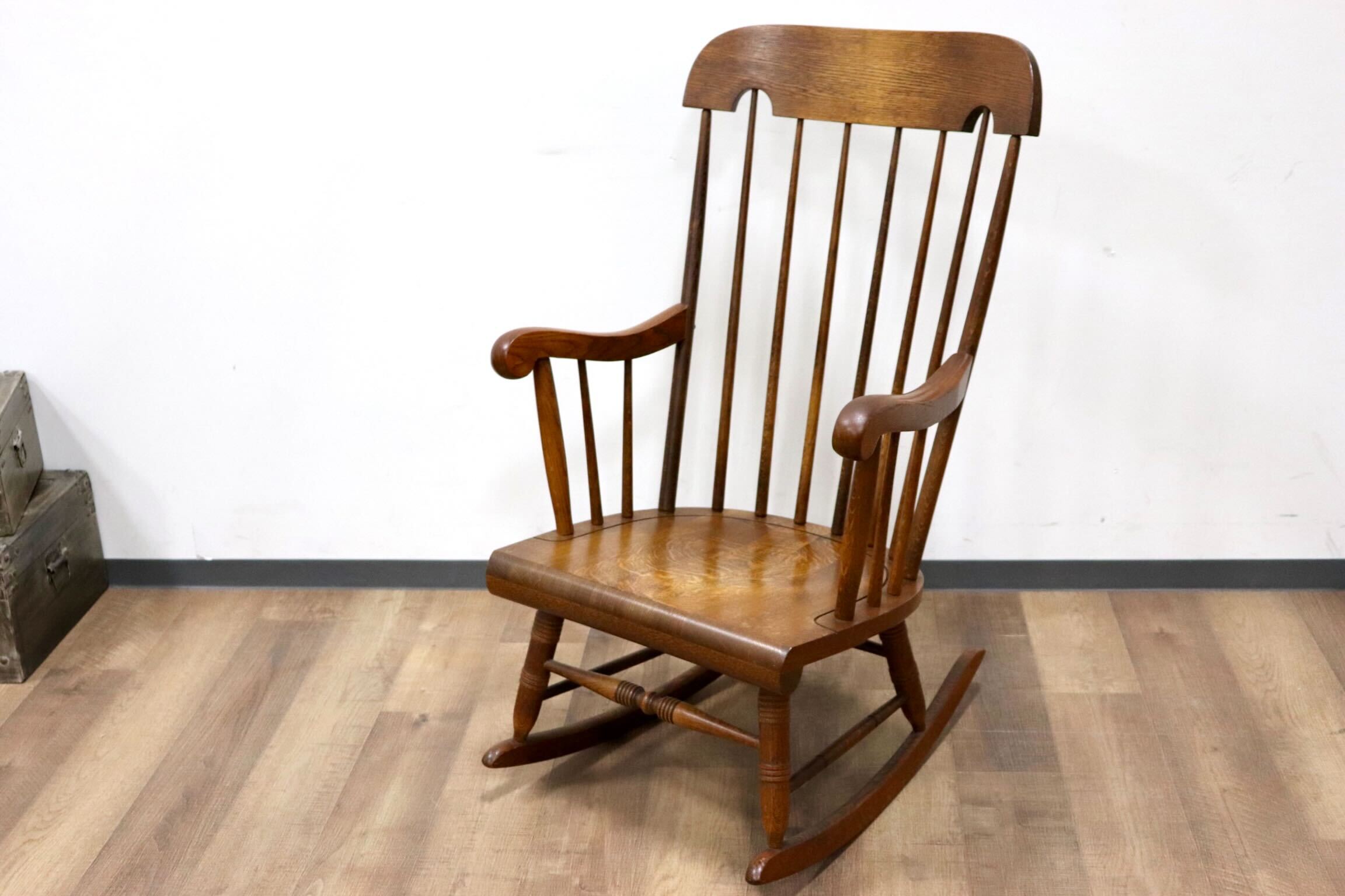 GMGS259○飛騨産業 / HIDA キツツキ ロッキングチェア 揺り椅子 レトロ カントリー ノスタルジック カントリー 古民家 椅子 飛騨家具