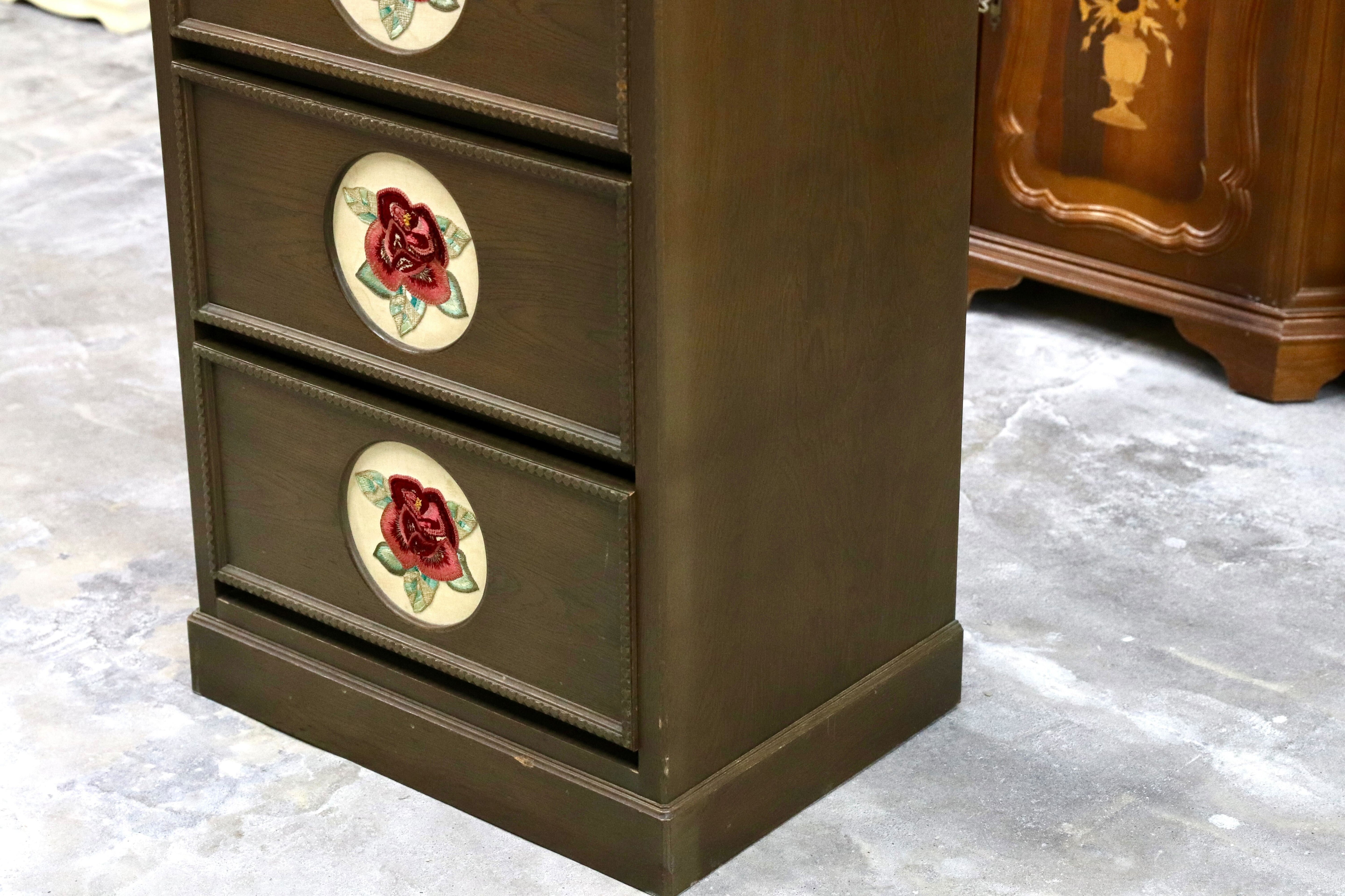 GMIK45○神戸家具 洋家具 トールチェスト リビング収納 整理箪笥 楢材 クラシック オールド ヴィンテージ カントリー 検)永田良介