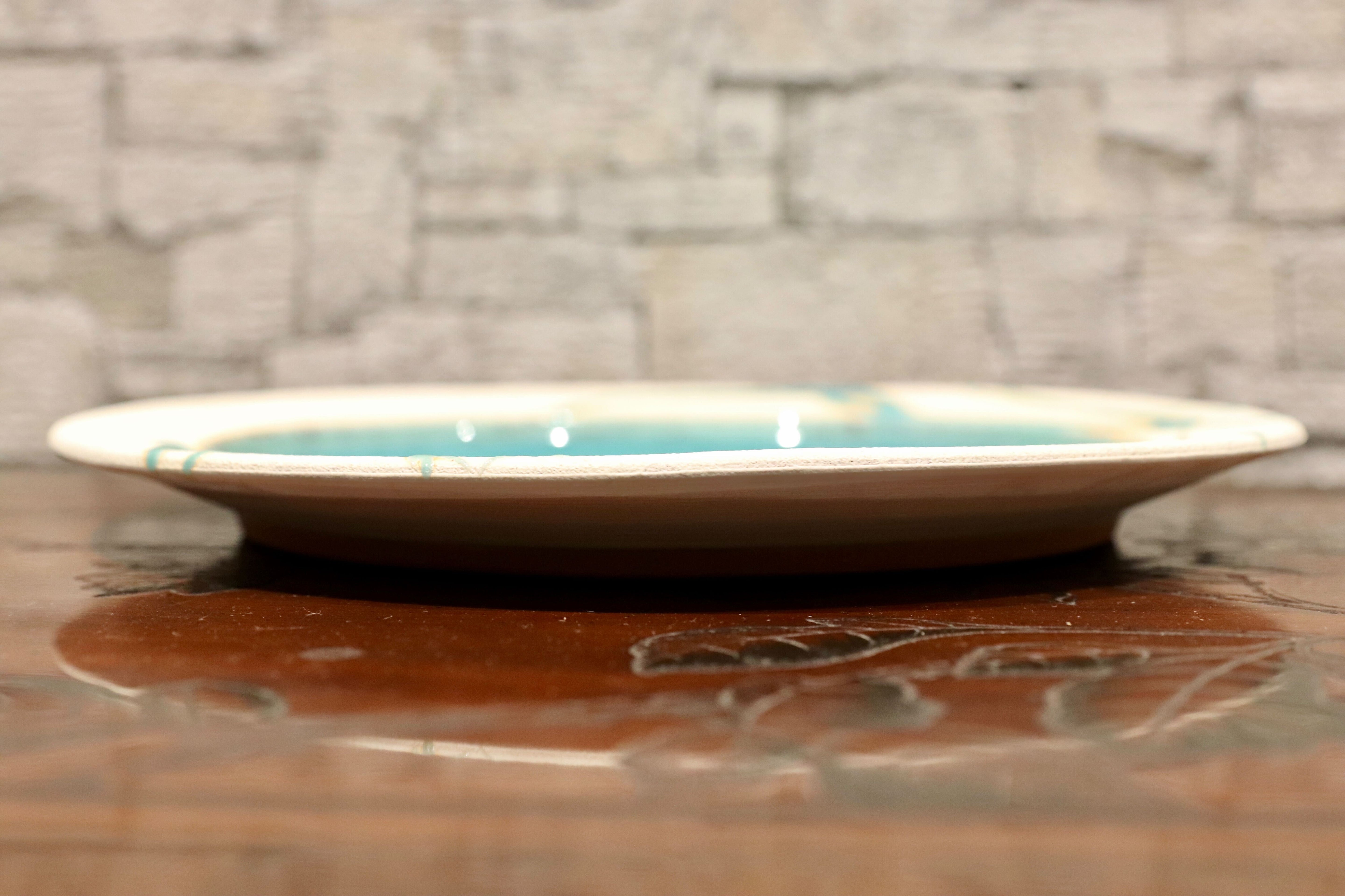 GMIO95○雅峰窯 / Gahou-gama リム皿 丹波立杭焼 大皿 プレート