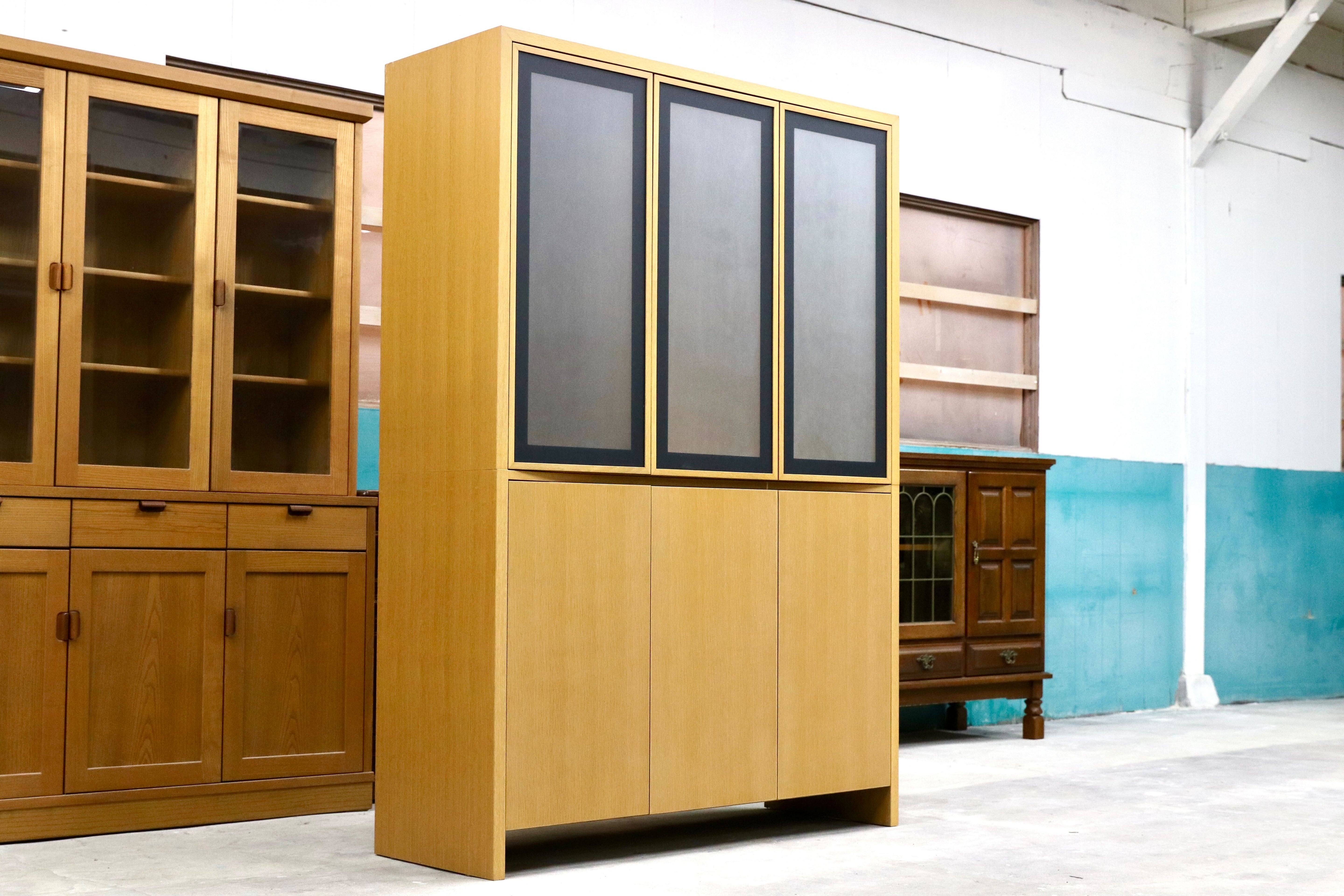 GMIK59○北欧スタイル オーク材 キャビネット 飾り棚 リビングボード シンプル ナチュラル 検)arflex CONDEHOUSE ACTUS