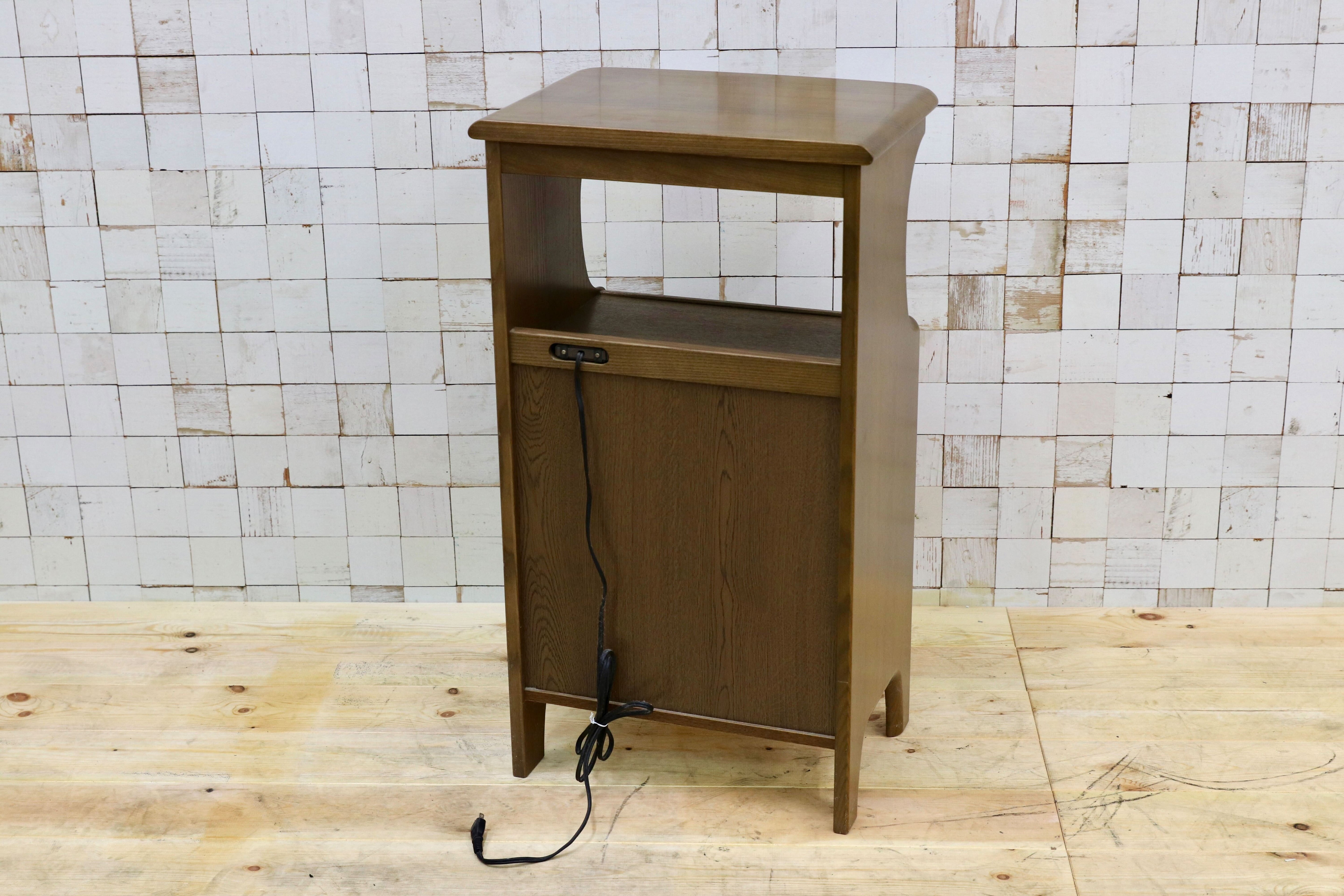 GMFK131○karimoku / カリモク 電話台 FAX台 木製 リビング収納 ラック サイドキャビネット 楢材 国産家具