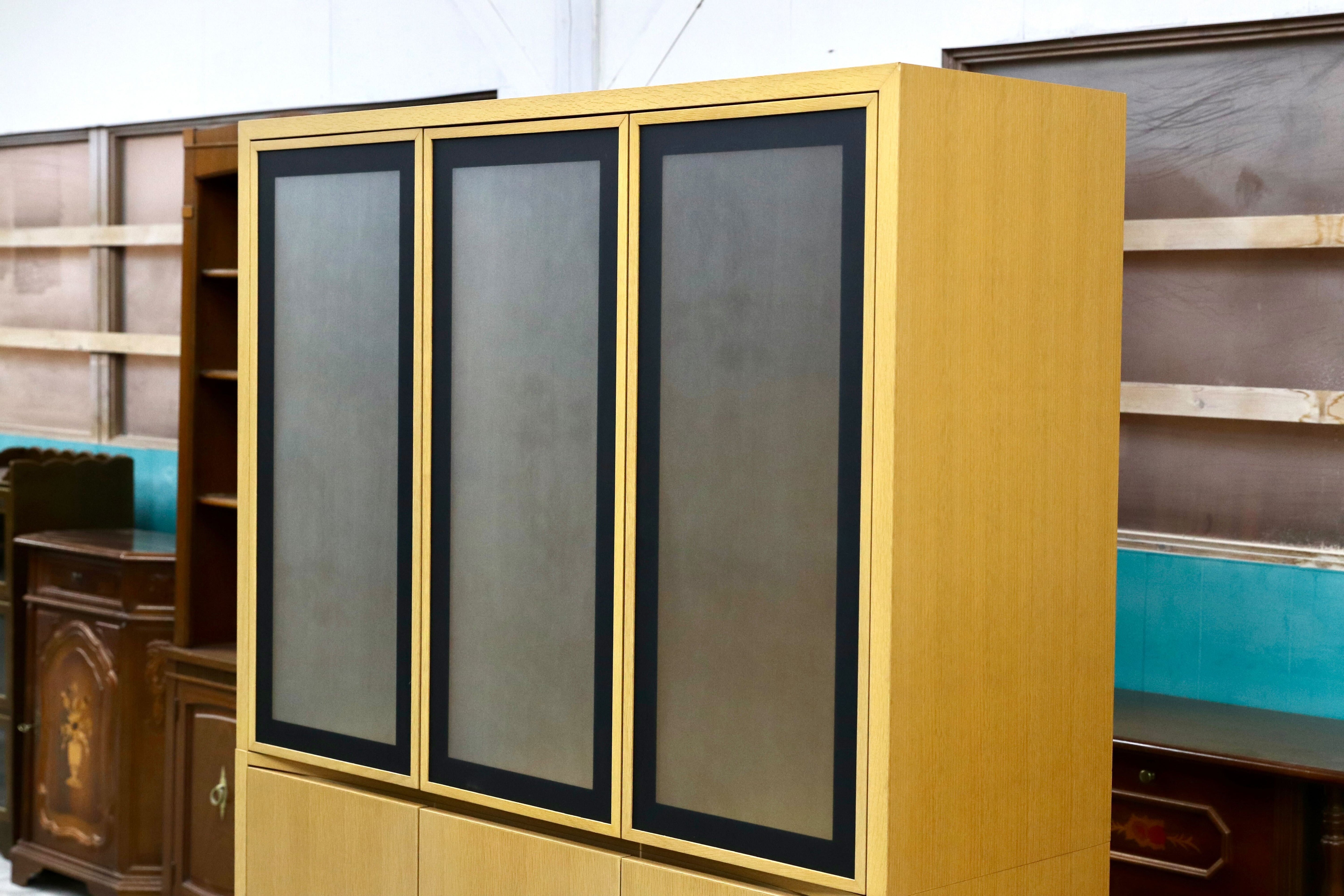 GMIK59○北欧スタイル オーク材 キャビネット 飾り棚 リビングボード シンプル ナチュラル 検)arflex CONDEHOUSE ACTUS