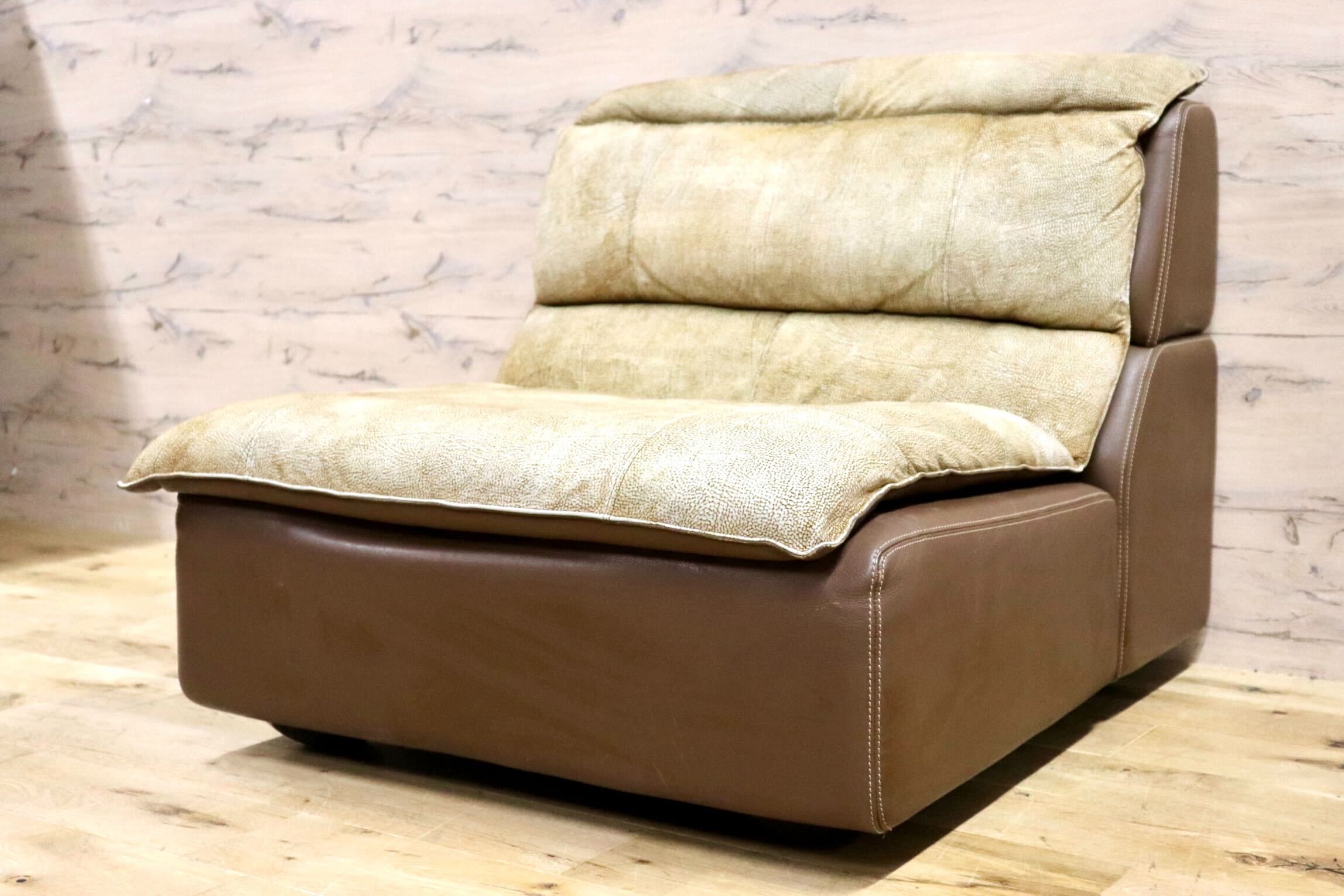 GMHS198C○rossi di albizzate / ロッシディアルビザーテ 1人掛けソファ ボルボネーゼ イタリア 最高峰 ヴィンテージ レザー 定価約120万