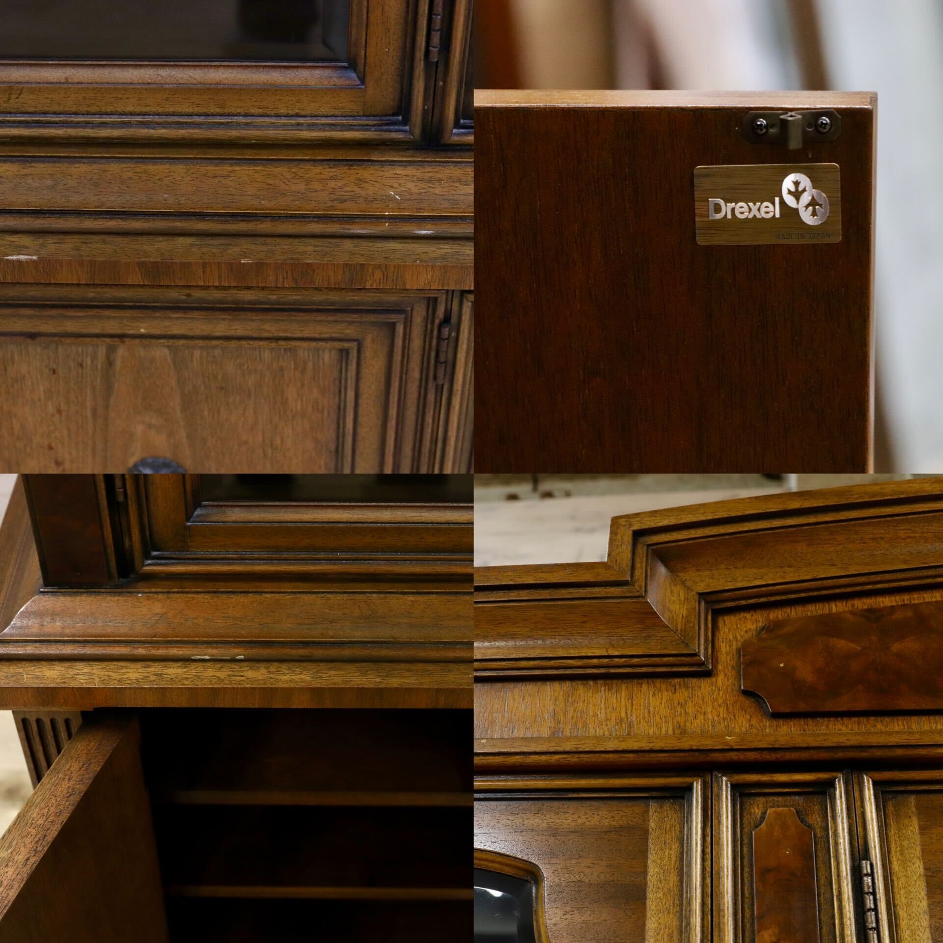GMHK834○DREXEL HERITAGE / ドレクセルヘリテイジ フランチェスカ キャビネット 飾り棚 カップボード リビングボード 200万弱 稀少 最高級