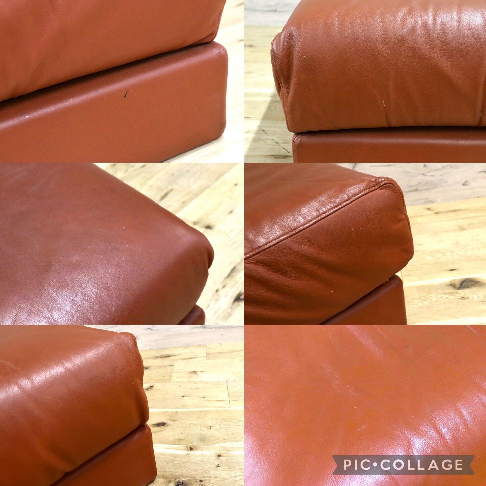 GMJS86D○arflex / アルフレックス オットマン スクエアオットマン スツール フットスツール レザースツール イタリアモダン 本革