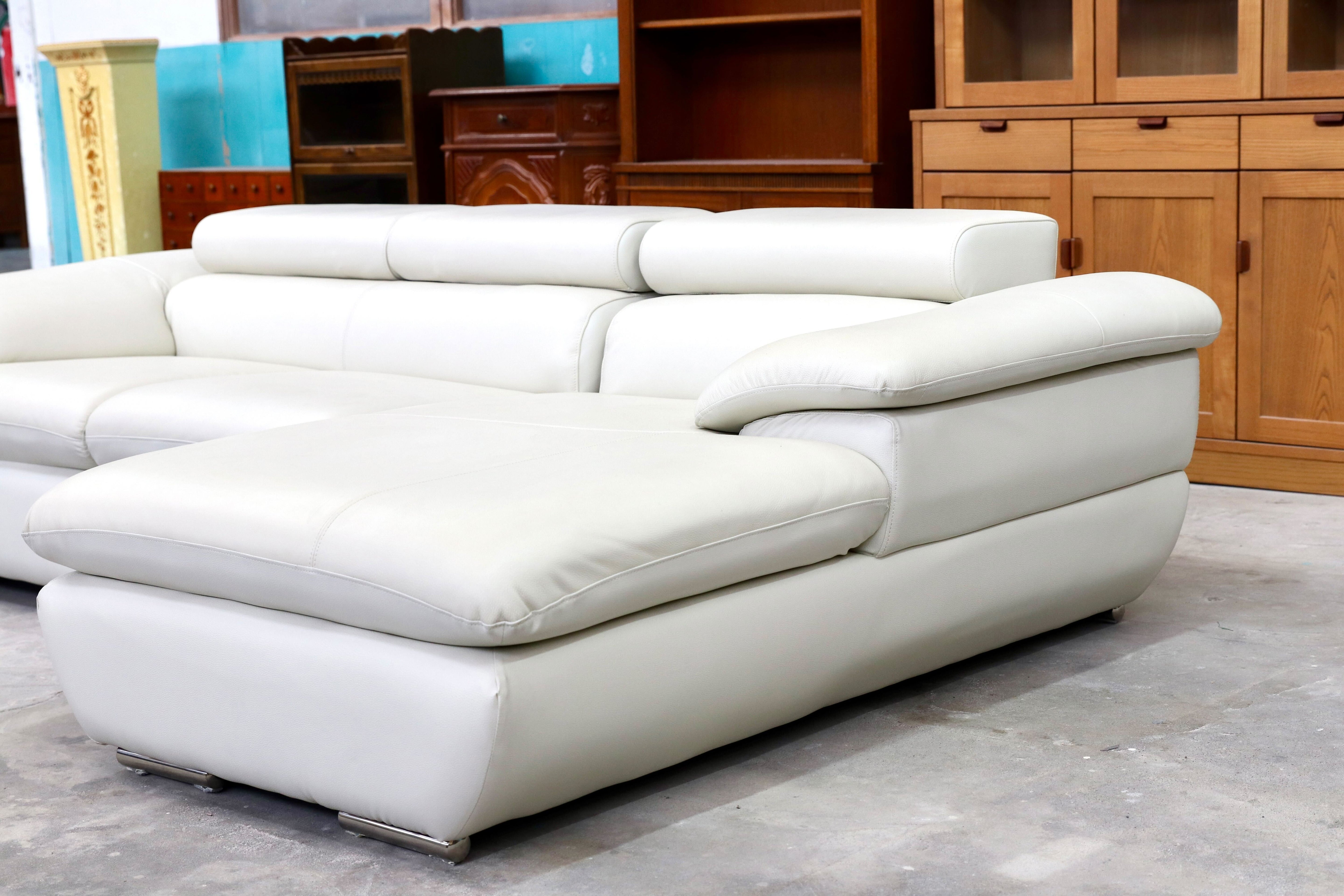 GMIK12○LUI-S 本革 カウチソファ イタリアンレザー 2P+シェーズロング リビングソファ コーナーソファ