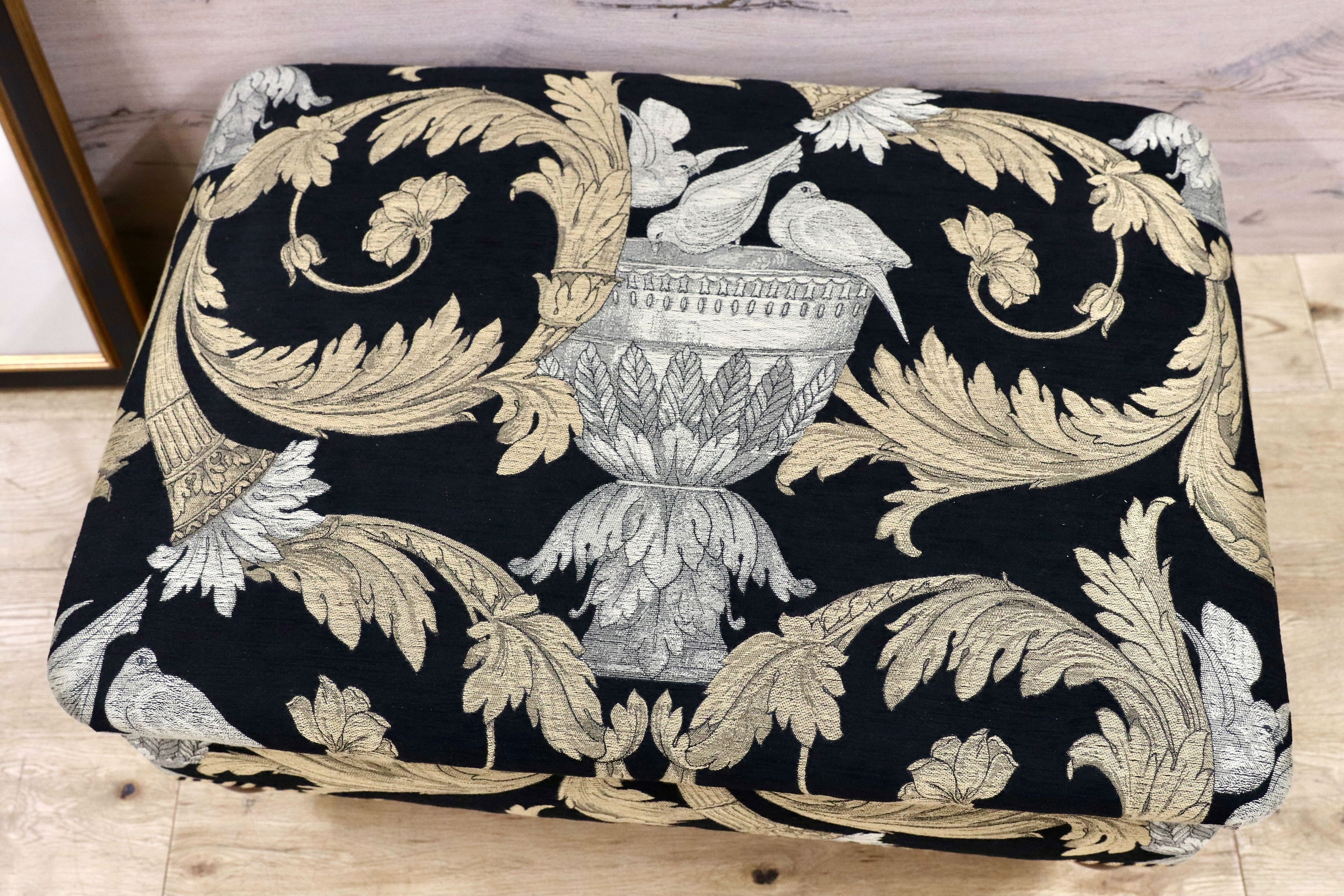 GMGF135○DURESTA / デュレスタ オットマン フットスツール 西洋 イギリス 高級家具 IDC大塚家具 約40万 ショールーム展示品