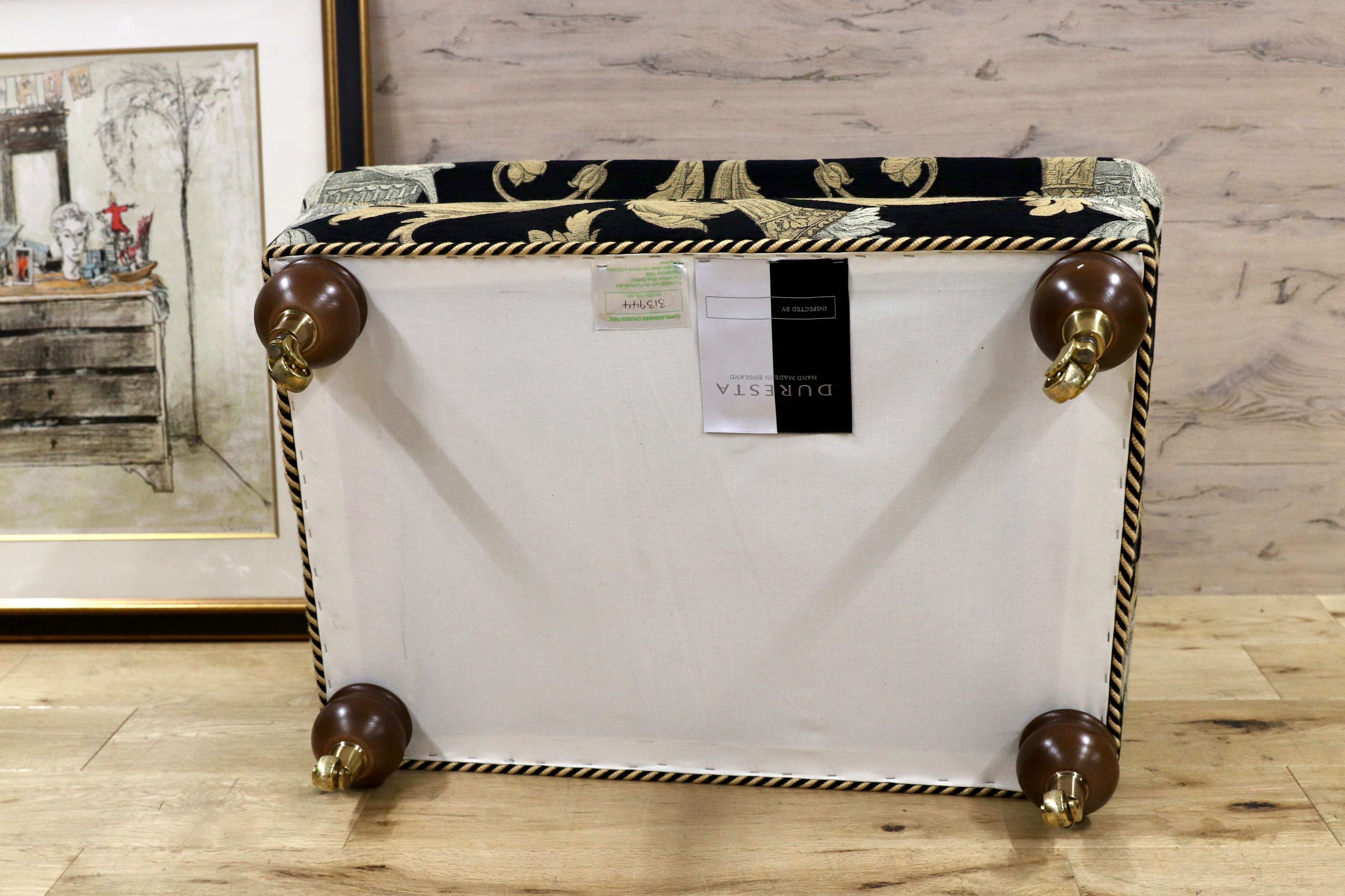 GMGF135○DURESTA / デュレスタ オットマン フットスツール 西洋 イギリス 高級家具 IDC大塚家具 約40万 ショールーム展示品