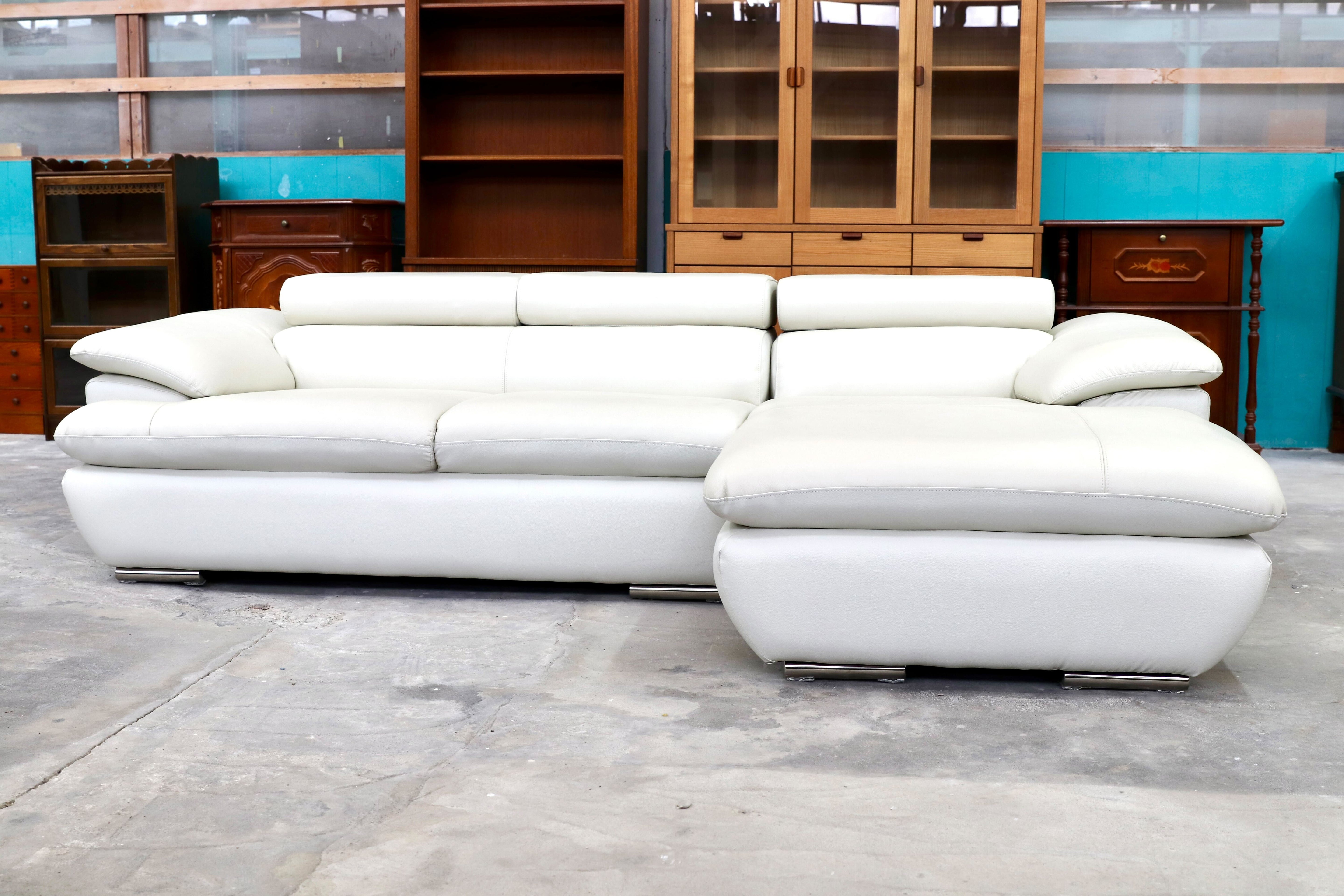 GMIK12○LUI-S 本革 カウチソファ イタリアンレザー 2P+シェーズロング リビングソファ コーナーソファ