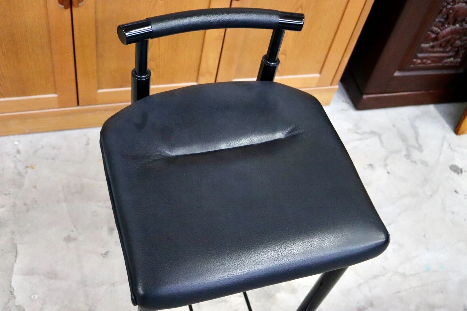 GMIS434A○モリシゲ / MORISHIGE カウンターチェア ハイチェア ハイスツール アームレスチェア 椅子 本革 天然木 漆 ブラック 国産家具