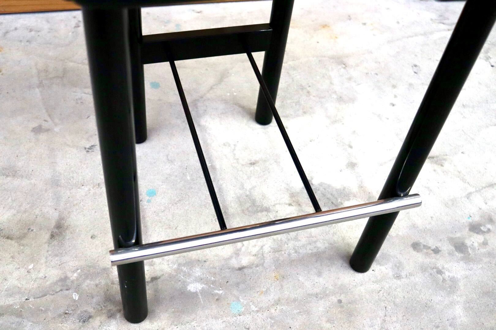 GMIS434A○モリシゲ / MORISHIGE カウンターチェア ハイチェア ハイスツール アームレスチェア 椅子 本革 天然木 漆 ブラック 国産家具