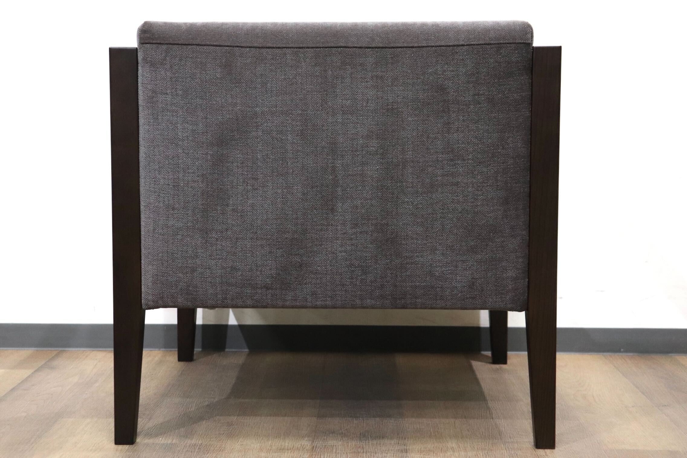 GMHN316A○Ritzwell / リッツウェル LOS ロス ラウンジチェア アームチェア 椅子 ファブリック グレー 定価約20万 モデルルーム展示品