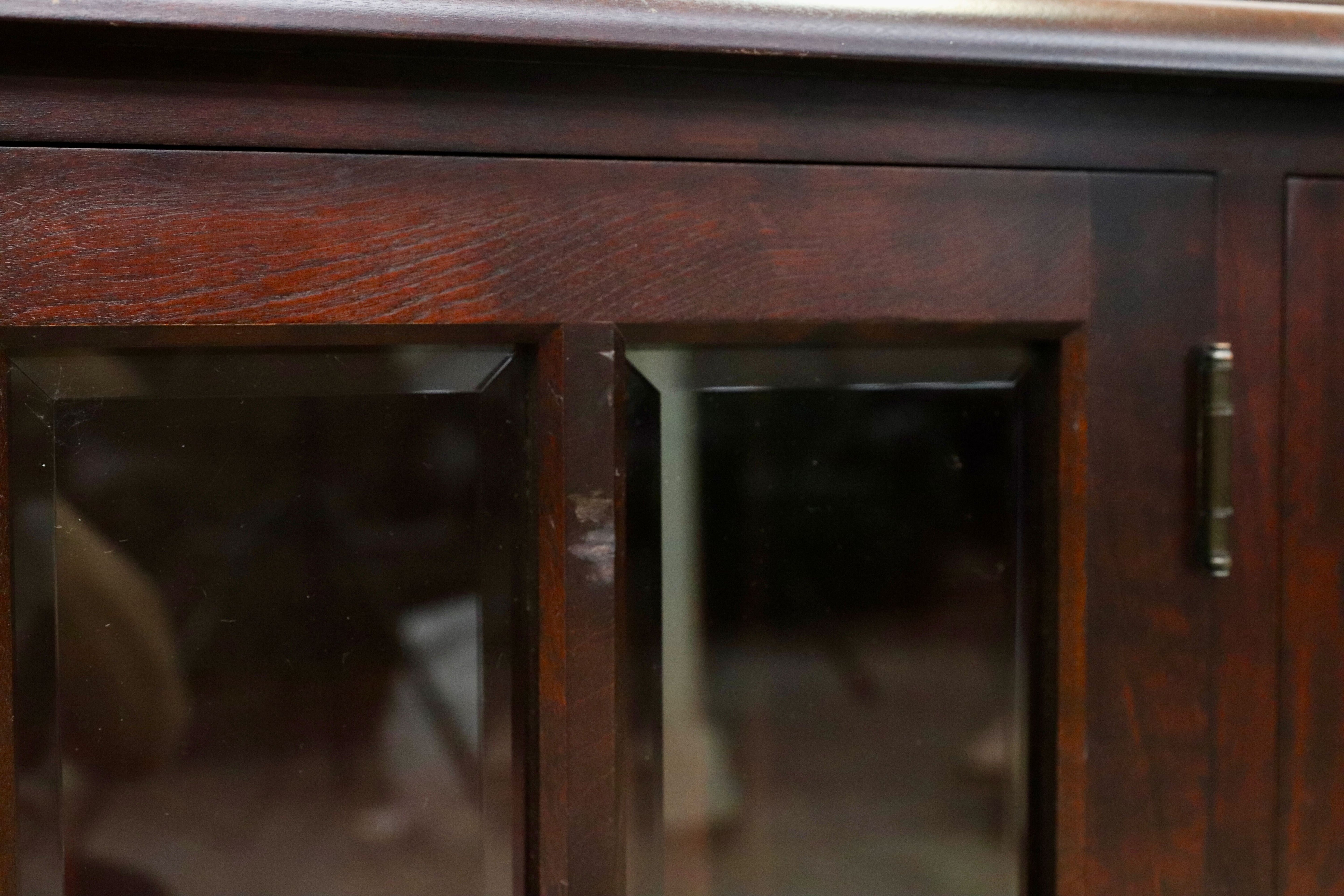 GMIS285○北海道民芸家具 樺材 サイドボード リビングボード 収納家具 飛騨産業 和家具 和モダン レトロ