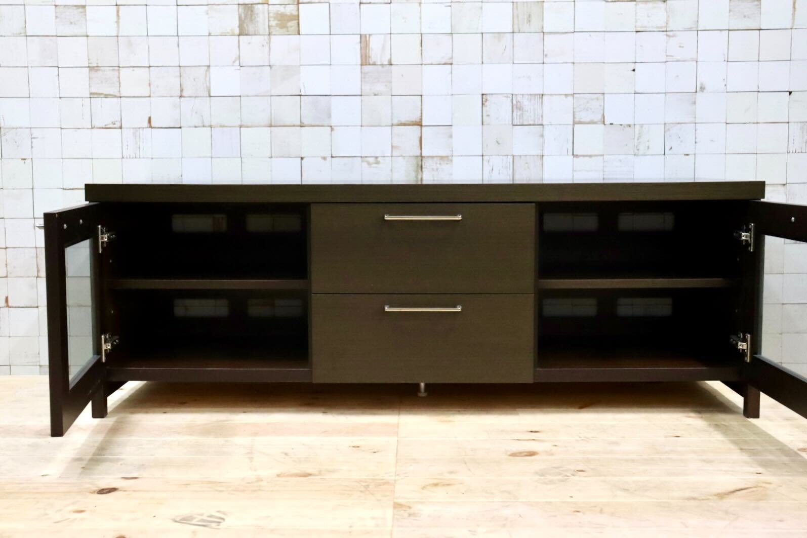 GMHK101○HUKLA / フクラ BRS6350 TVボード AVボード ローボード リビング収納 スタイリッシュ モダン 定価約16万