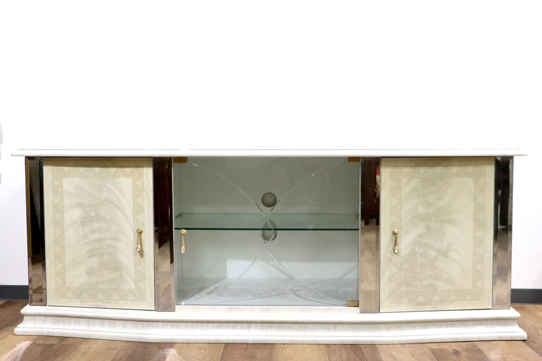 GMHN308○Eddi Rose / エディローズ イタリア製 TVボード AVボード リビングボード 姫系 エレガント クラシック 輸入家具 定価約22万