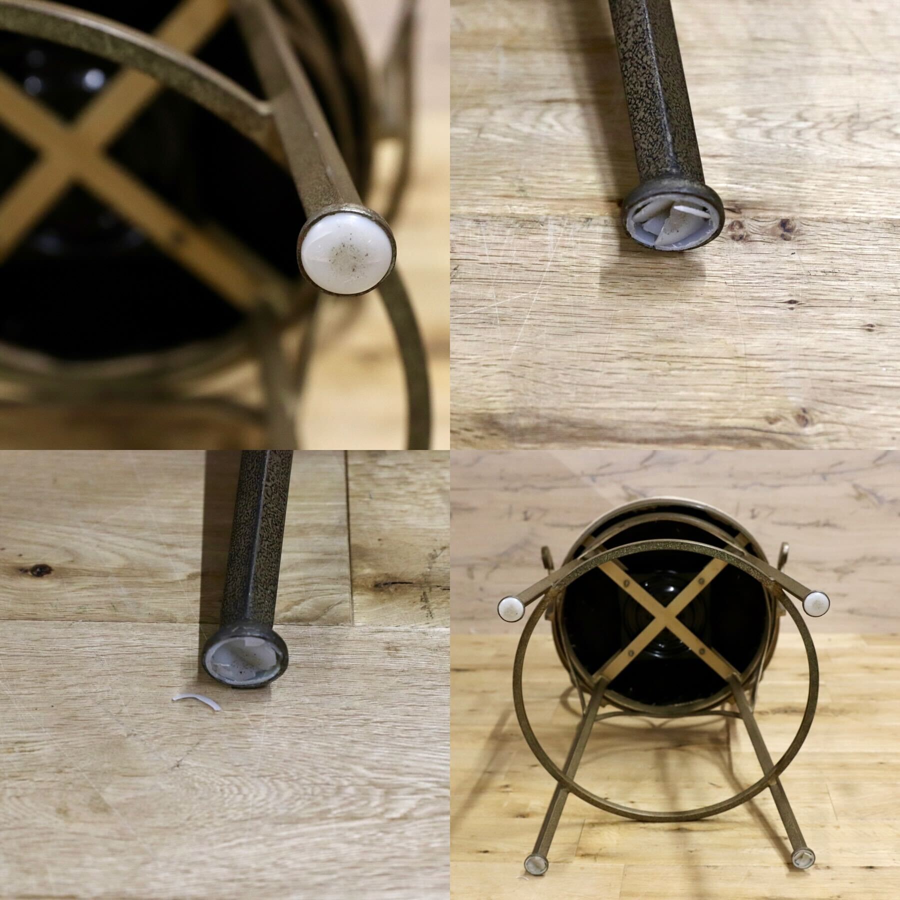 GMHO16C○DREXEL HERITAGE / ドレクセルヘリテイジ 特注 カウンターチェア アイアンチェア ハイチェア 回転チェア インダストリアル 希少