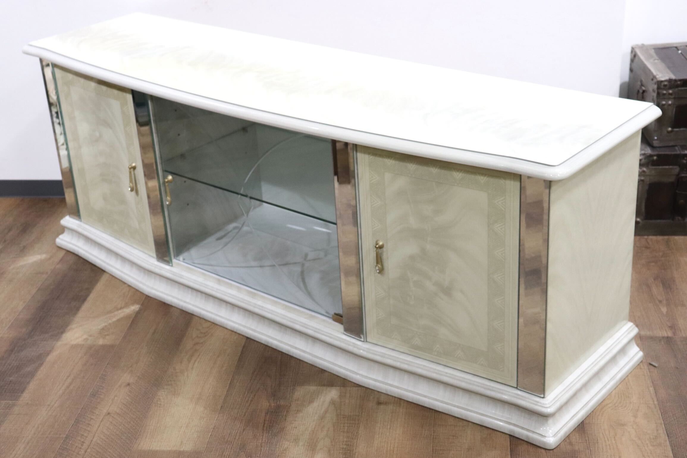 GMHN308○Eddi Rose / エディローズ イタリア製 TVボード AVボード リビングボード 姫系 エレガント クラシック 輸入家具 定価約22万