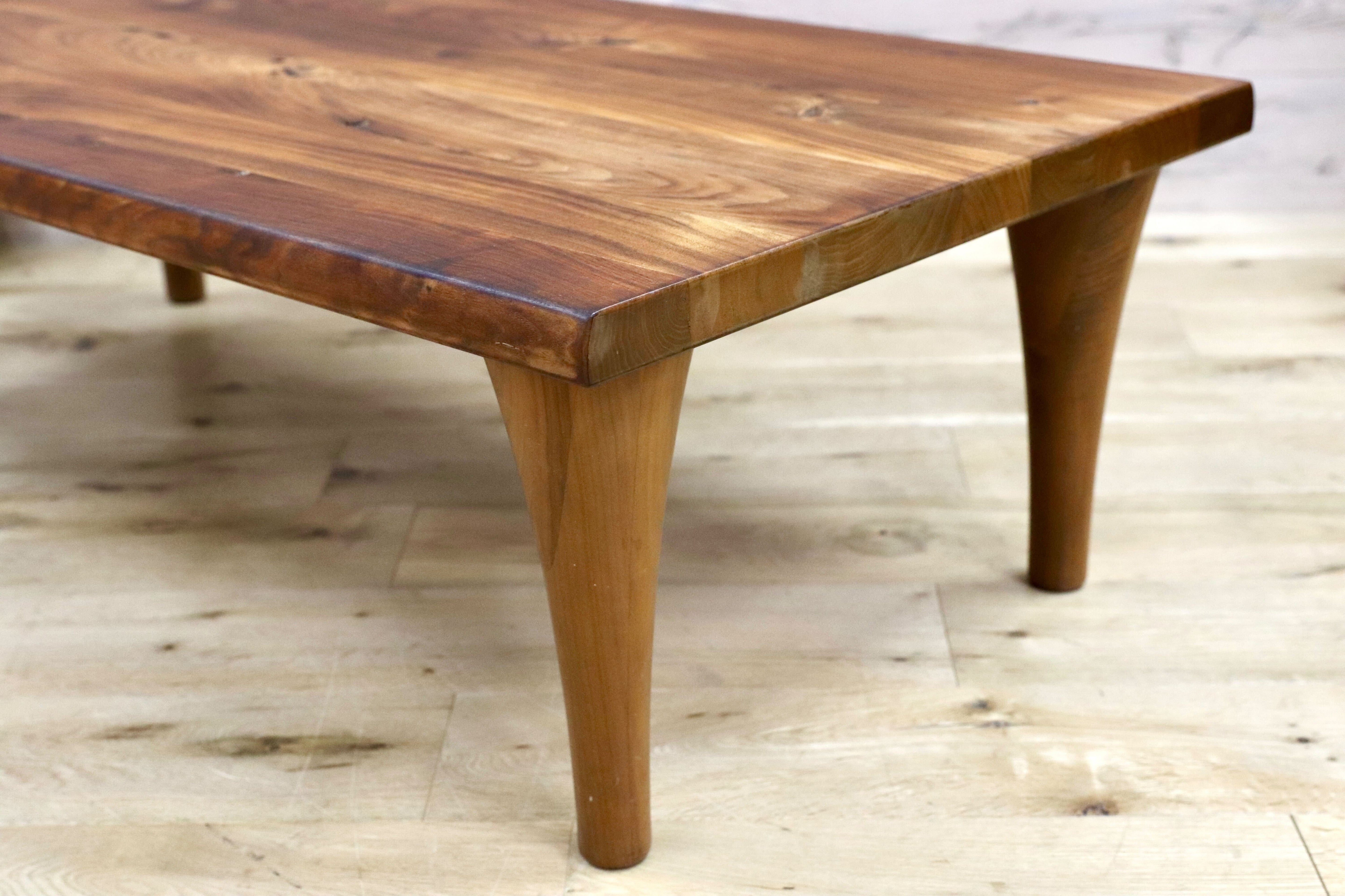 GMGS123○飛騨産業 / HIDA キツツキ SW107T 森のことば ウォールナット無垢材 センターテーブル リビングテーブル 北欧スタイル 約18.8万