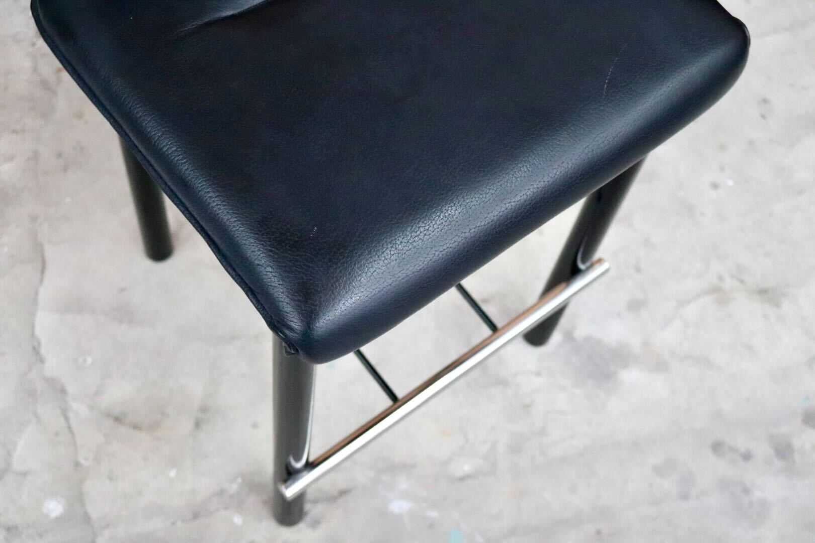 GMIS434D○モリシゲ / MORISHIGE カウンターチェア ハイチェア ハイスツール アームレスチェア 椅子 本革 天然木 漆 ブラック 国産家具