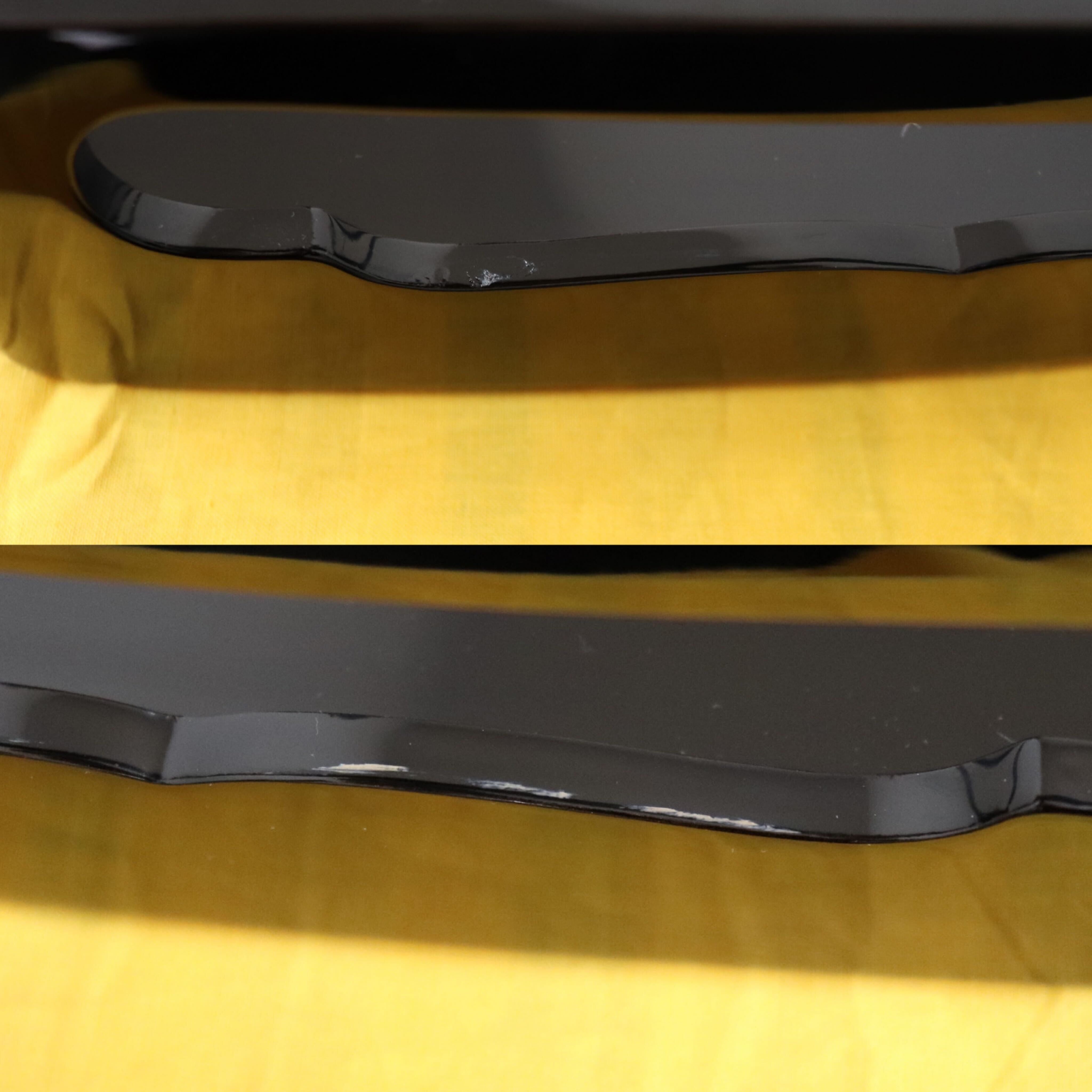 GMFH185A○輪島塗り お膳 盆 和善 トレイ 黒塗り 御会席膳 若松 伝統工芸 美品