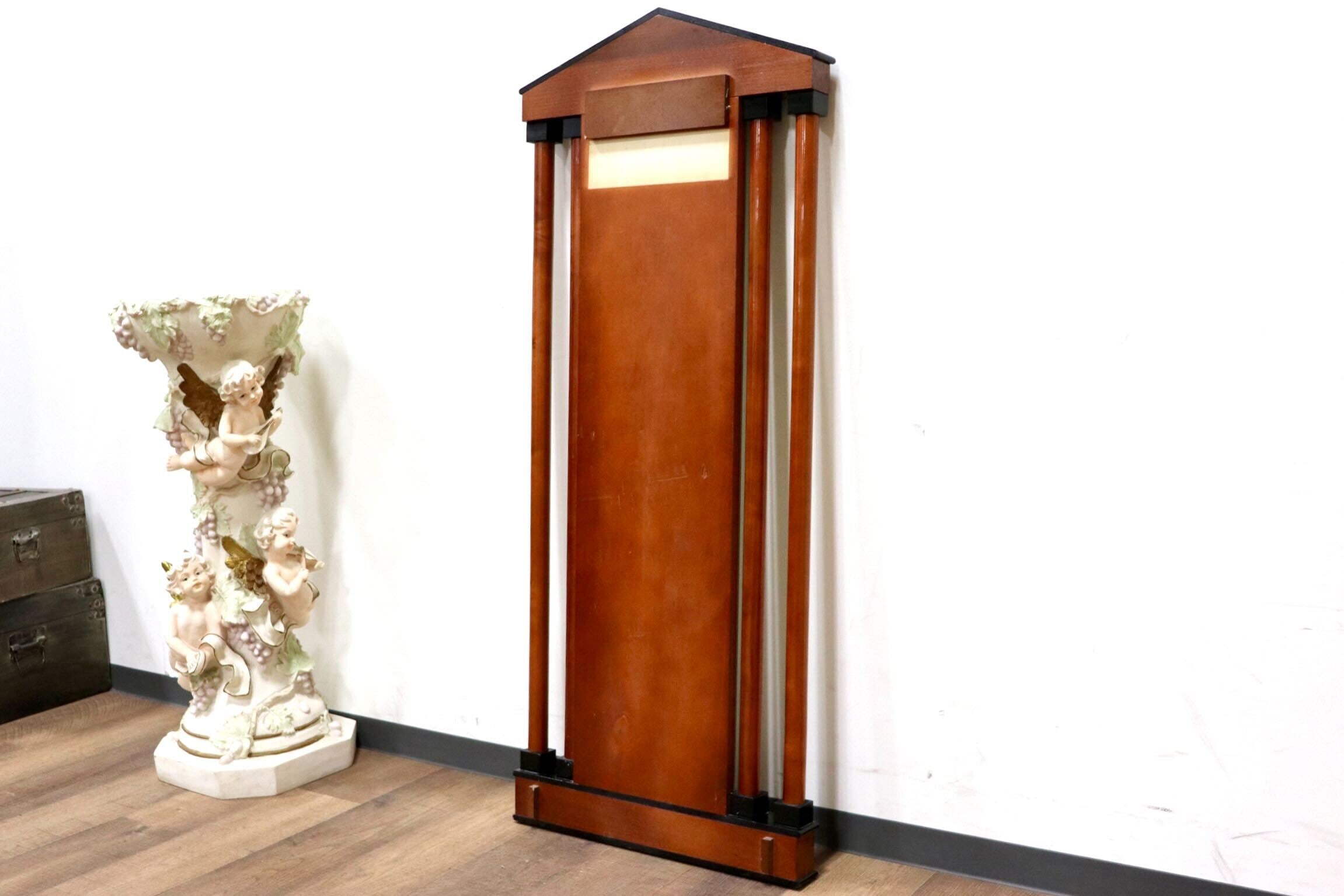 GMGN163A○イタリア製 最高級 鏡 ウォールミラー 姿見 壁掛け式 バーズアイメープル 象嵌細工 クラシック エレガント アンティーク 展示品