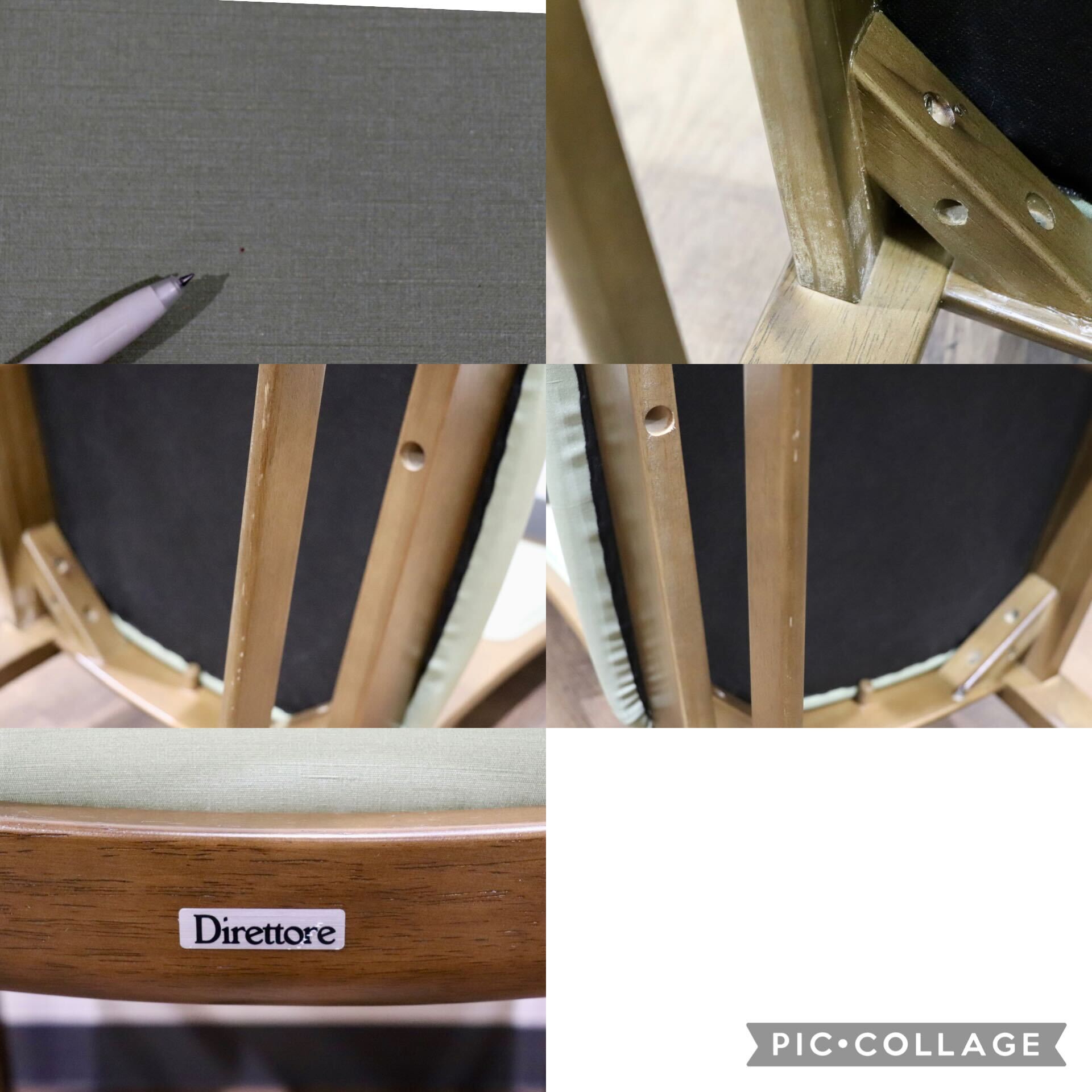 GMHH339B○karimoku / カリモク Direttore ディレトーレ ダイニングチェア 食卓椅子 イス 合皮 若葉色 モダン カントリー 国産家具