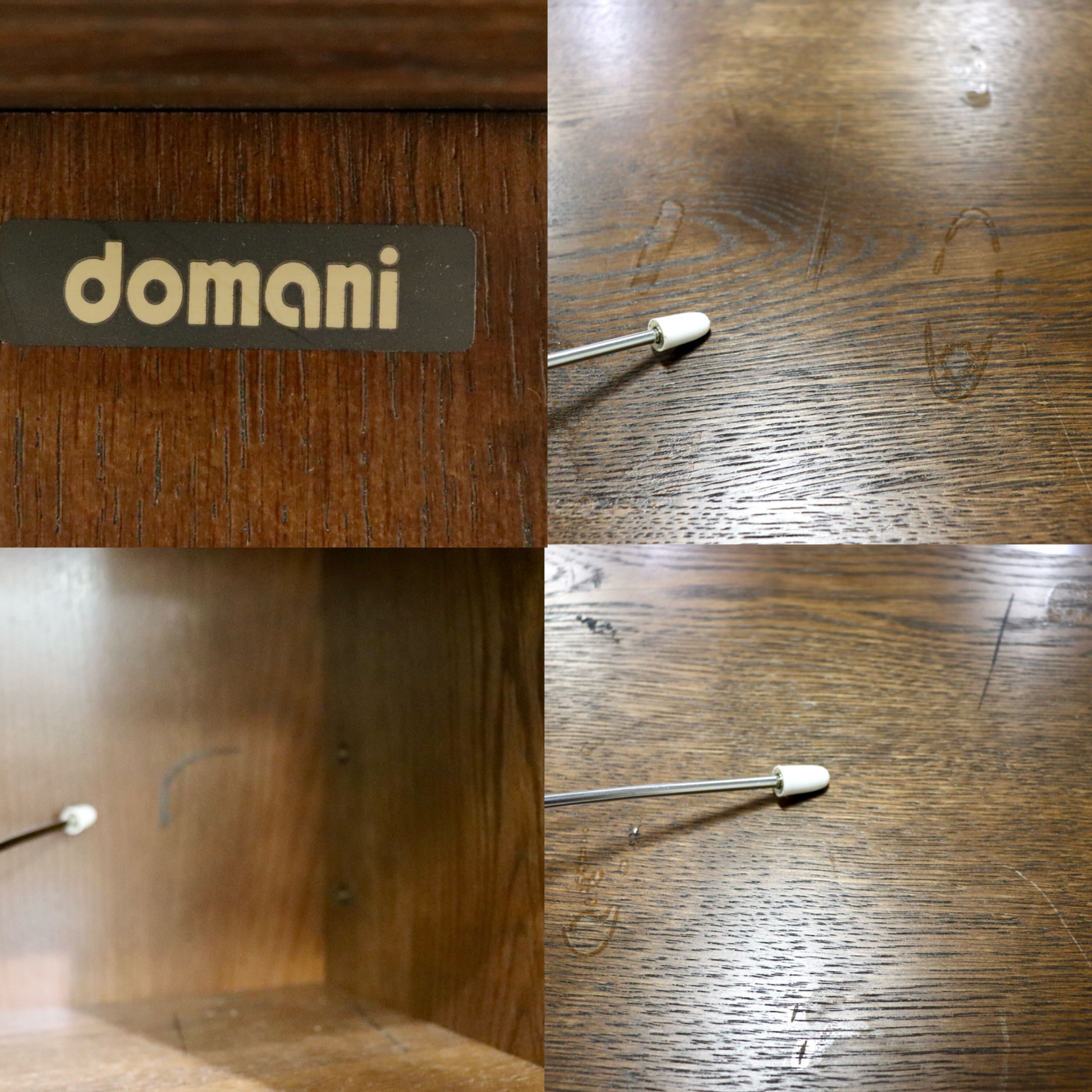 GMHH514○domani / ドマーニ クイーンズライフ サイドボード リビングボード 飾り棚 カリモク最高峰 クラシック 楢材 ブラウン 定価71.5万