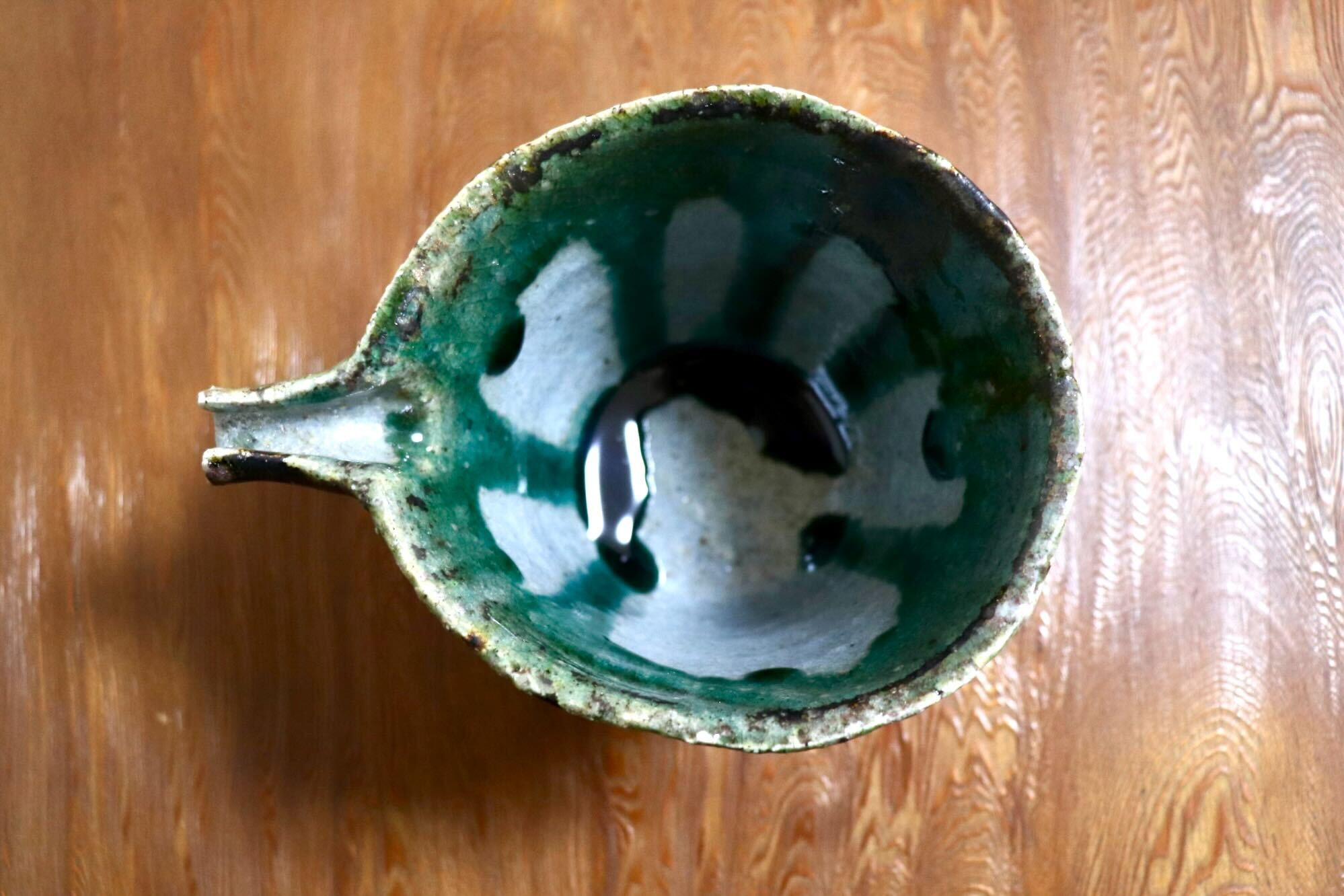 GMIO456A○千代市陶房 清水万佐年 丹波焼 片口 陶器 丹波篠山 伝統工芸 未使用