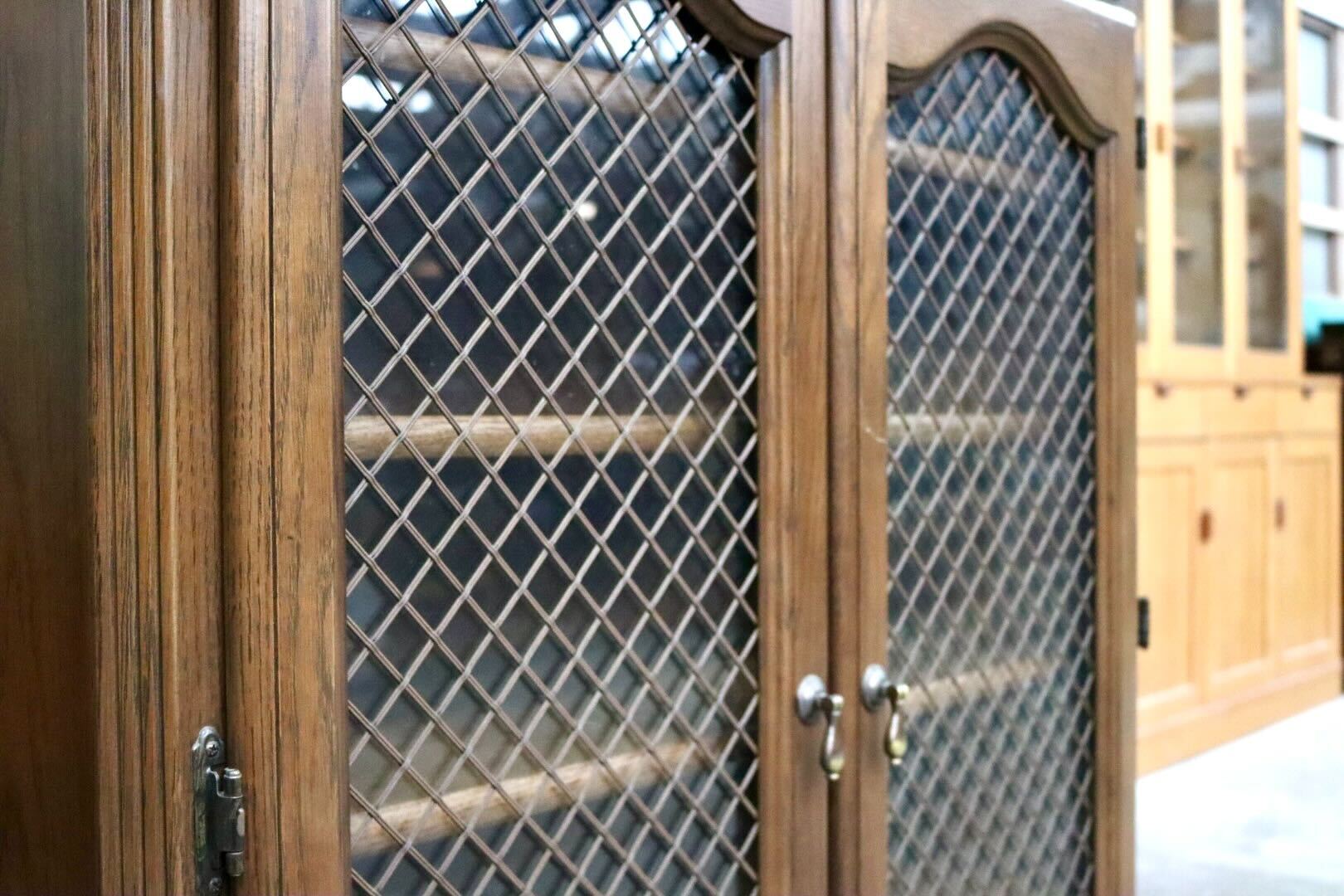 GMIS437B○コスガ / KOSUGA キャビネット サイドボード リビングボード チェスト 書棚 オーク材 ガラス扉 クラシック レトロ