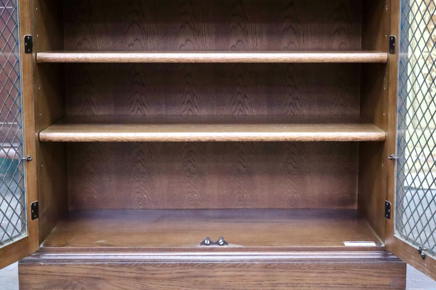 GMIS437B○コスガ / KOSUGA キャビネット サイドボード リビングボード チェスト 書棚 オーク材 ガラス扉 クラシック レトロ