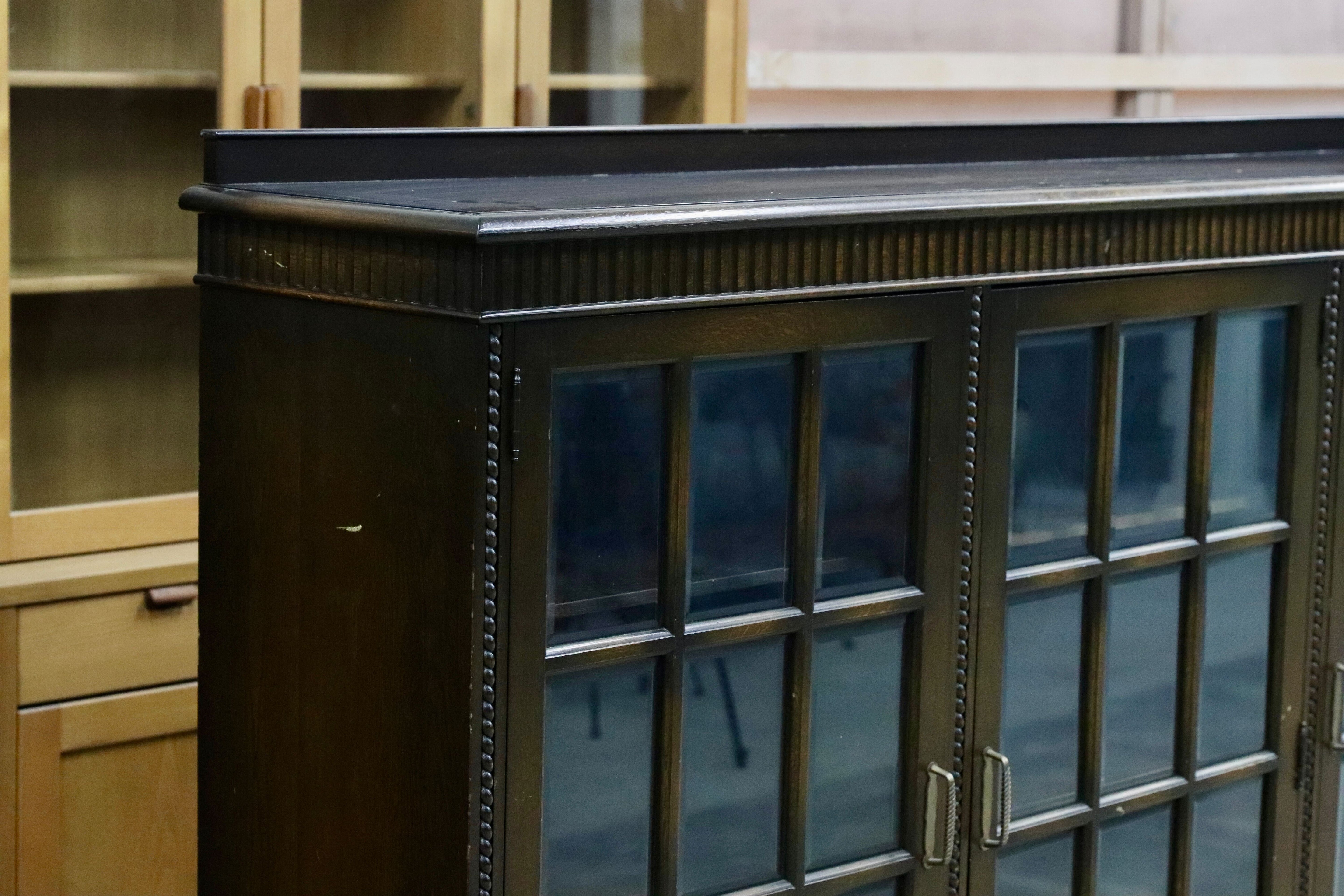 GMIK50○和製 アンティーク リビングボード サイドボード 英国クラシック ヴィンテージ 店舗什器 年代物 神戸洋家具