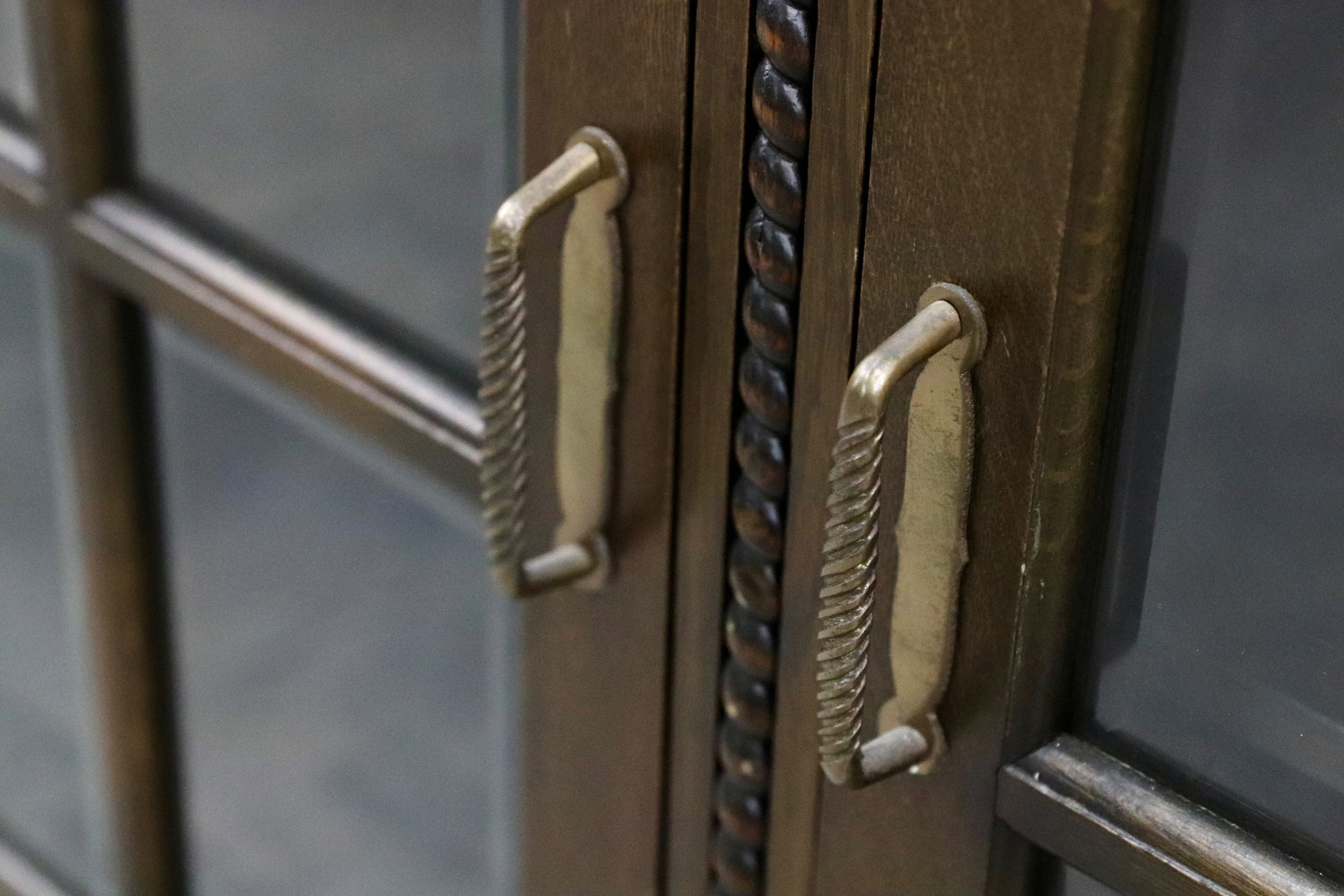 GMIK50○和製 アンティーク リビングボード サイドボード 英国クラシック ヴィンテージ 店舗什器 年代物 神戸洋家具