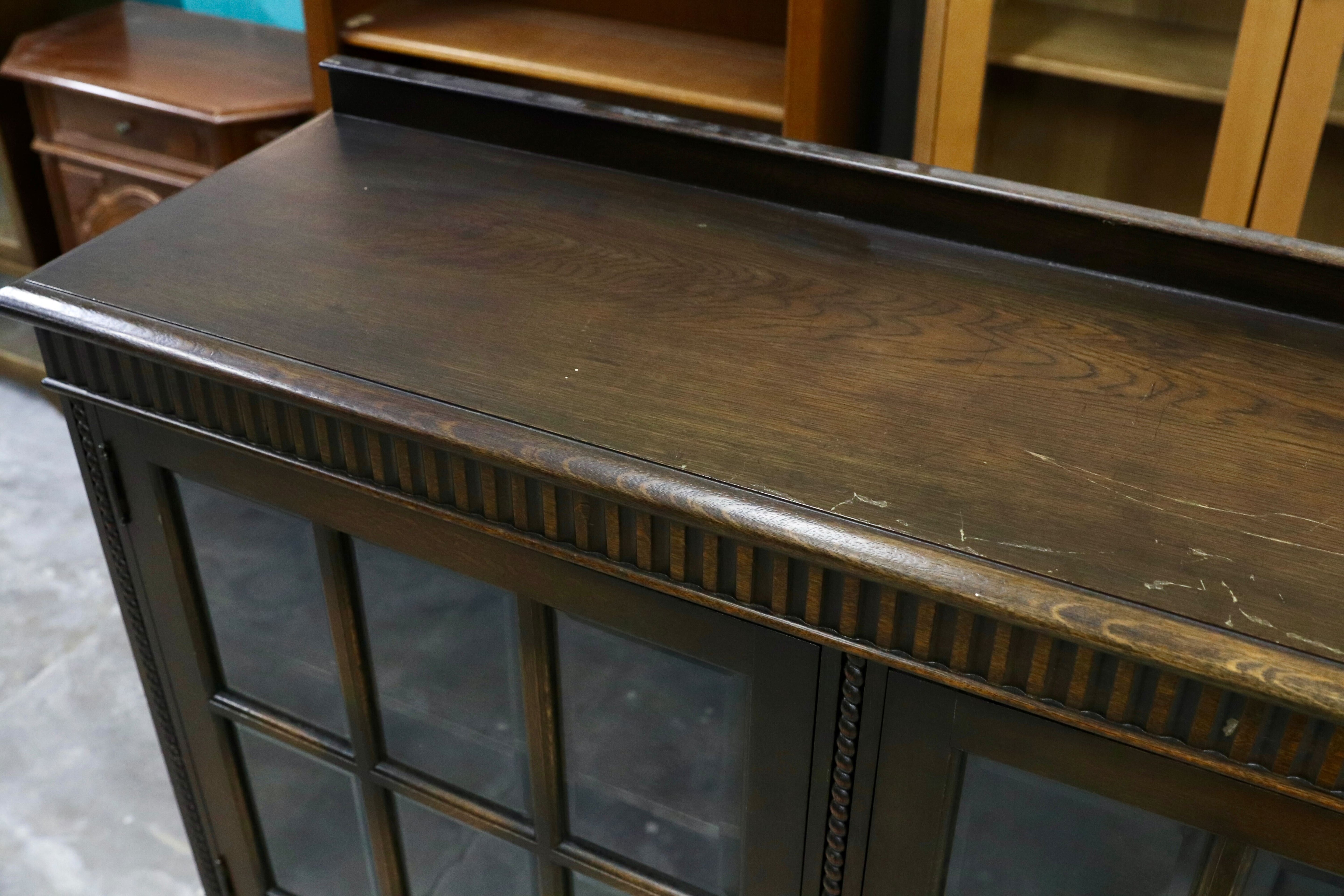 GMIK50○和製 アンティーク リビングボード サイドボード 英国クラシック ヴィンテージ 店舗什器 年代物 神戸洋家具