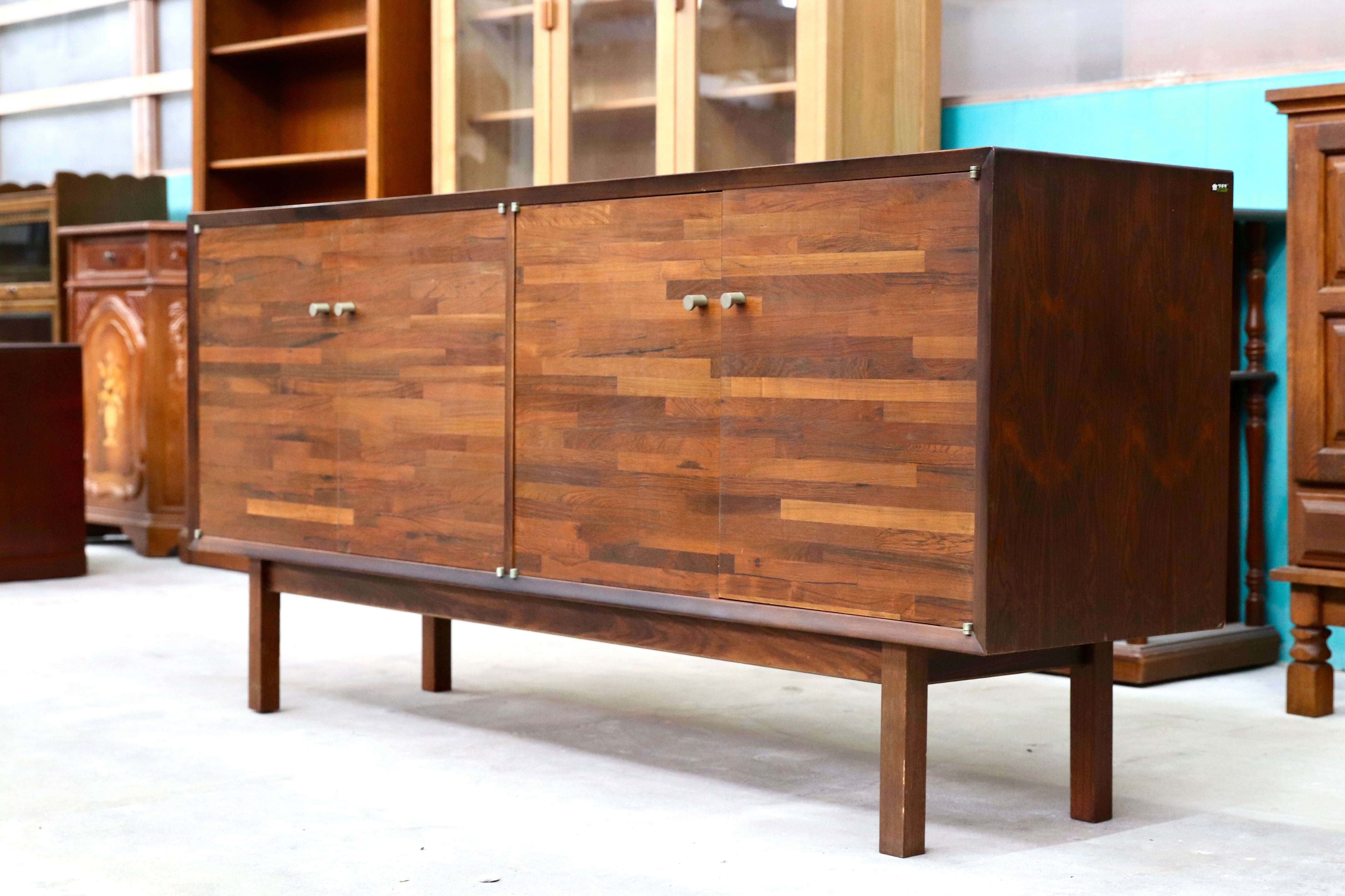 GMIK44○オールドカリモク karimoku ローズウッド サイドボード リビングボード 収納家具 年代物 ヴィンテージ